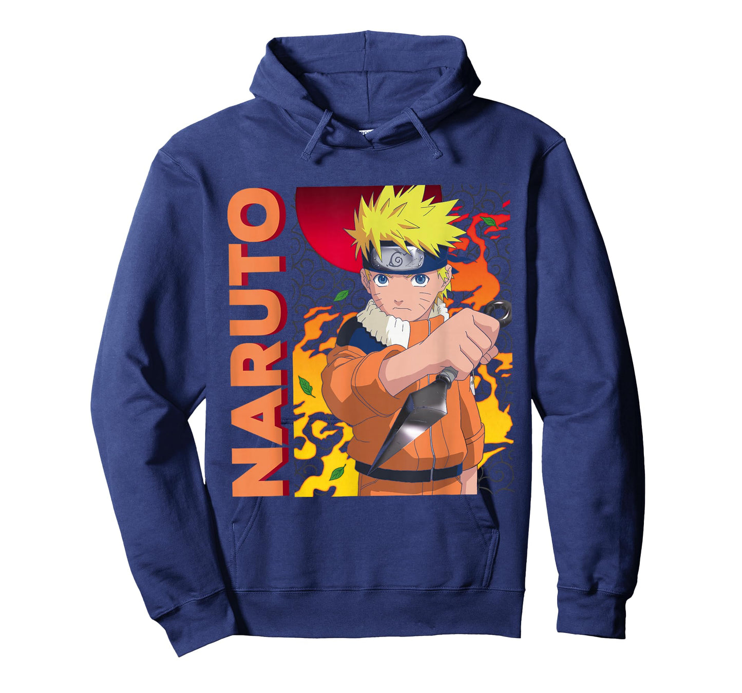 Naruto Main Character On Elemental Background T-Shirt