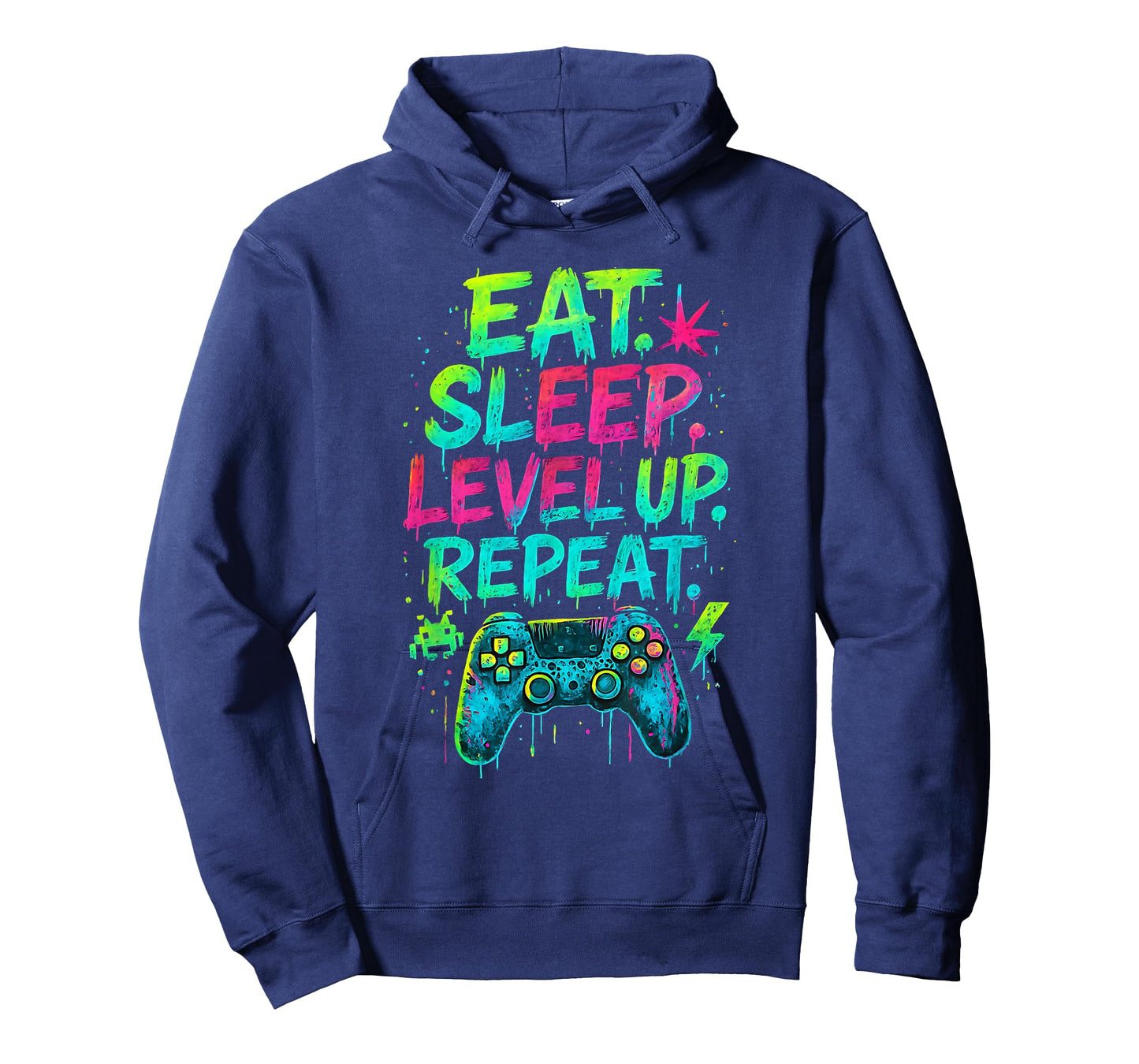 Eat Sleep Level Up Repeat Funny Gamer Video Game T-Shirt