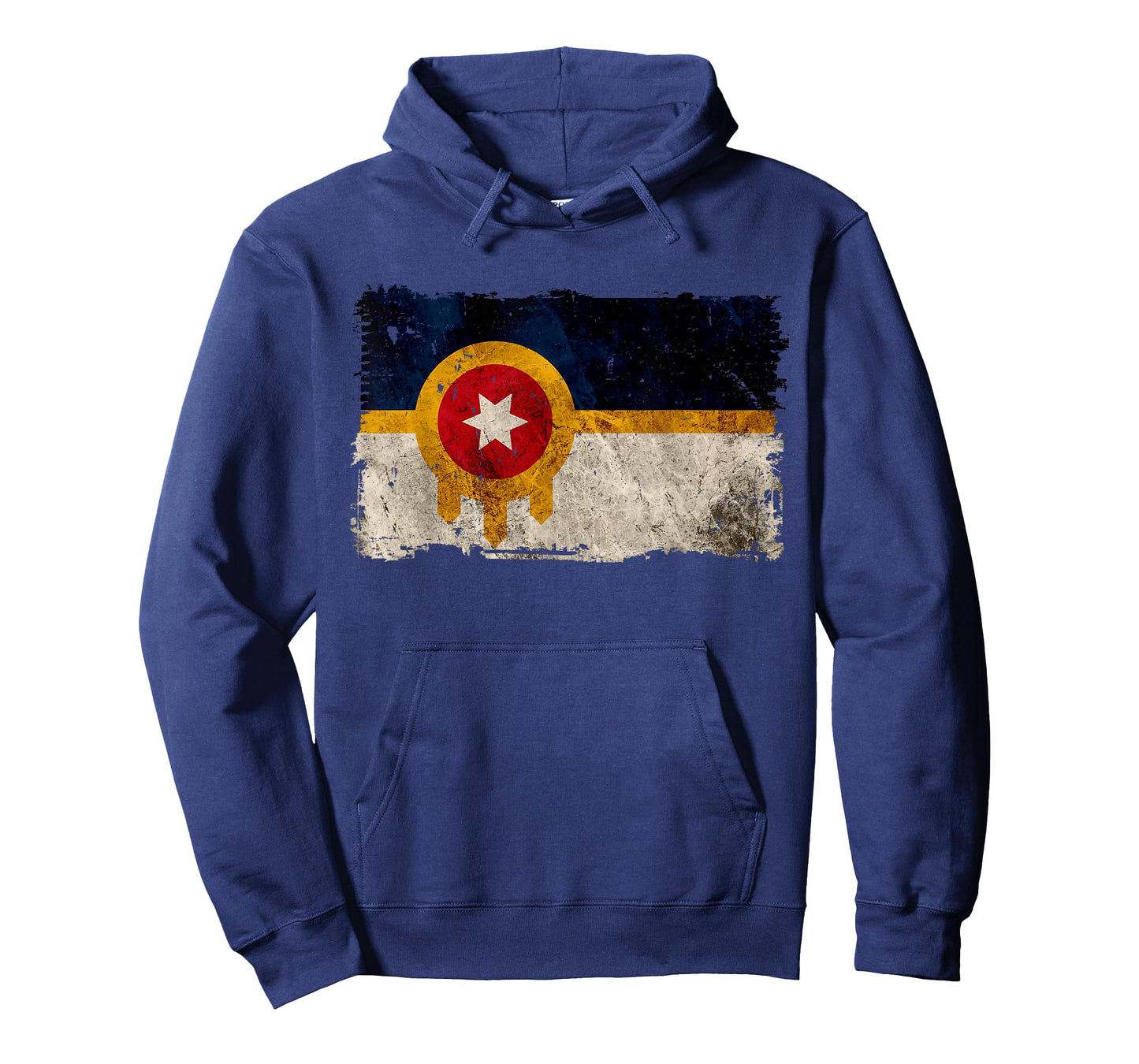 New Tulsa Flag Vintage Distressed Tulsa Oklahoma T-Shirt