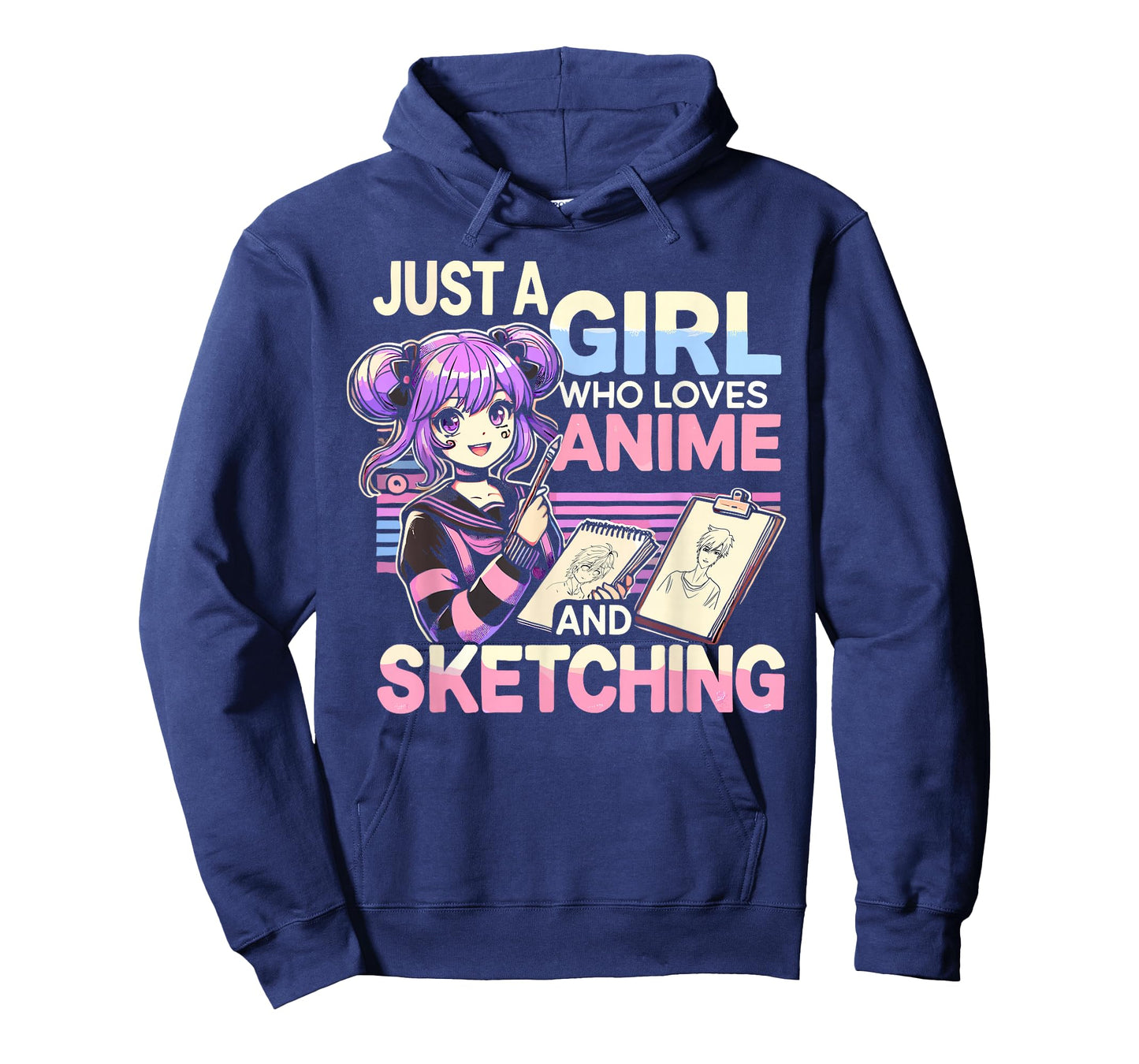 Just A Girl Who Loves Anime And Sketching, Otaku Anime T-Shirt