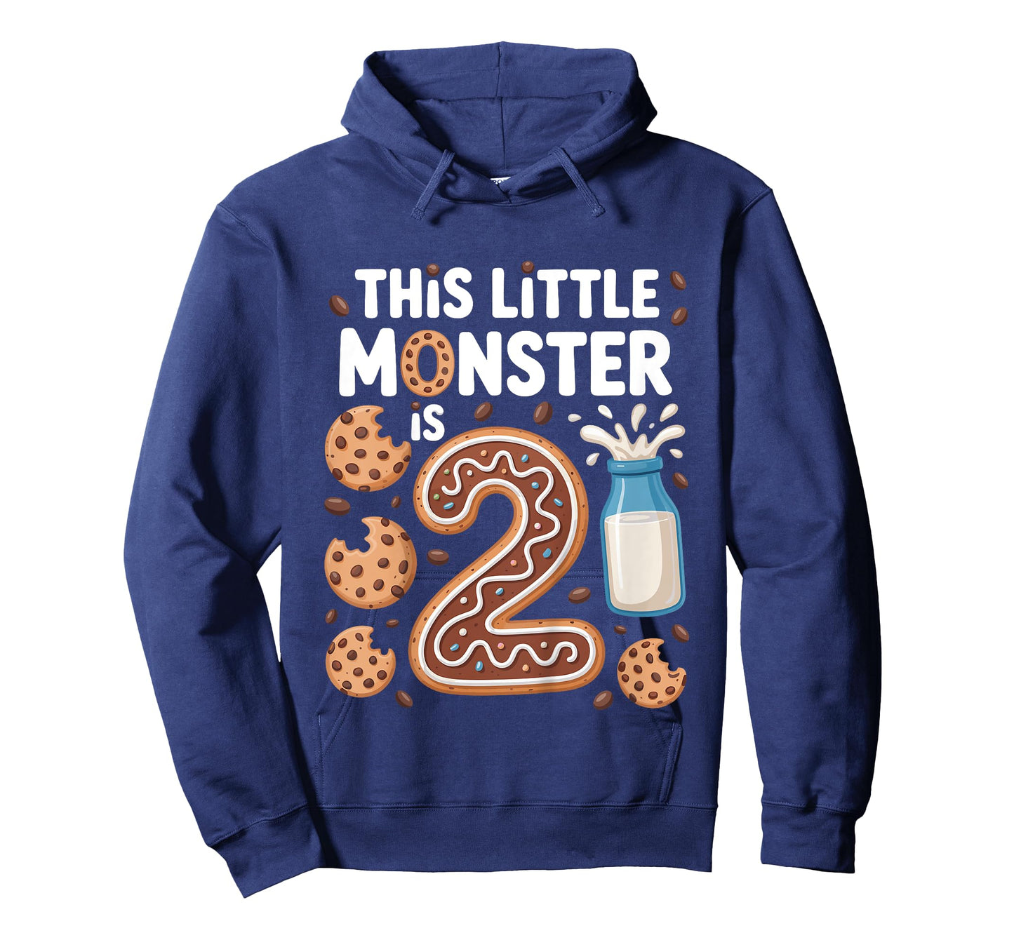 Kids This Cute Monster is 2 Cute Cookie 1st Birthday T-Shirt