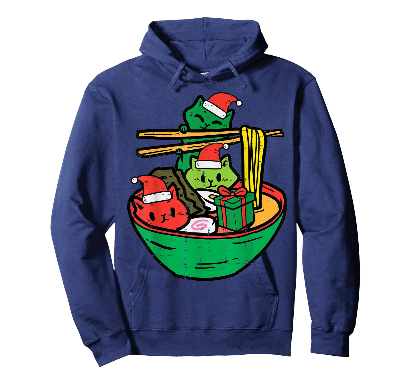 Christmas Cats Ramen Xmas Japanese Noodles Women Girls Kids T-Shirt