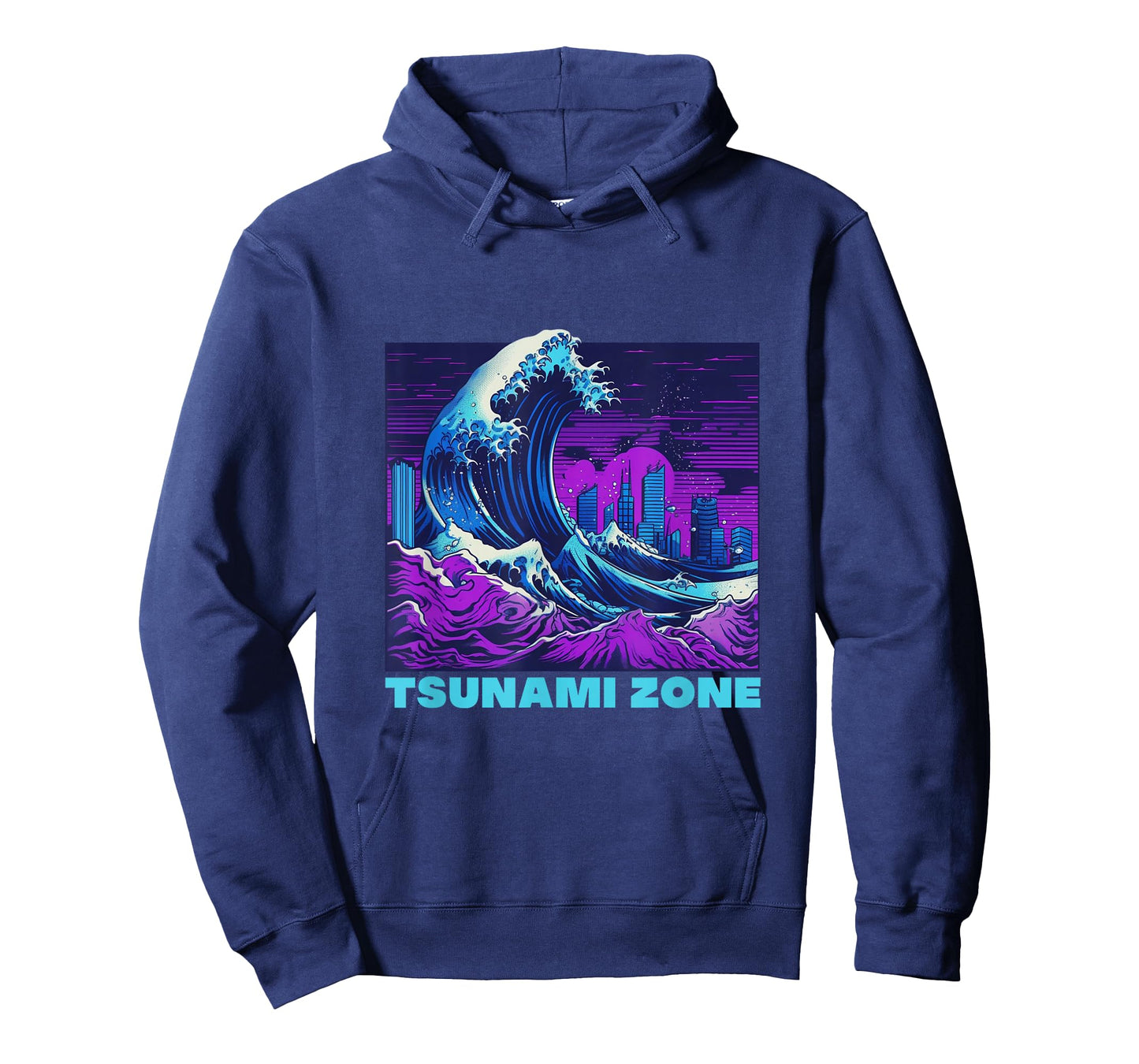 Great Wave Vaporwave "Tsunami Zone" Synthwave Tidal Wave T-Shirt