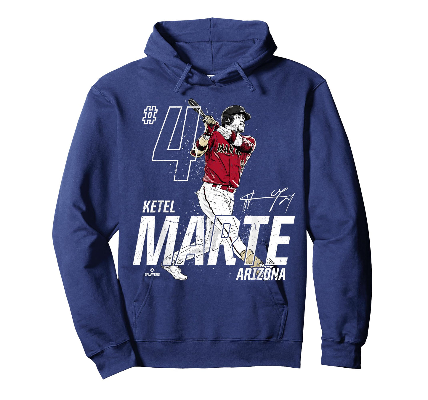 Dynamic Pose Ketel Marte Arizona Baseball MLBPA T-Shirt