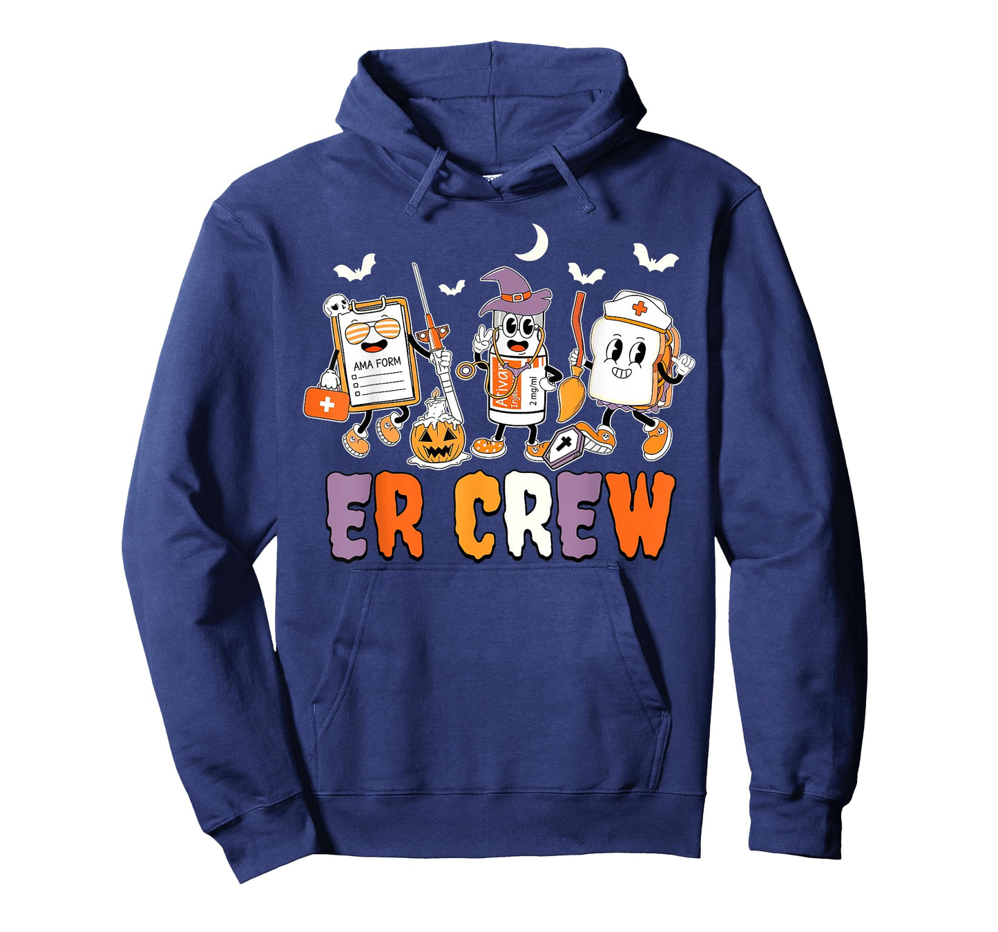 Retro ER Crew Emergency Room Emergency Department Halloween T-Shirt