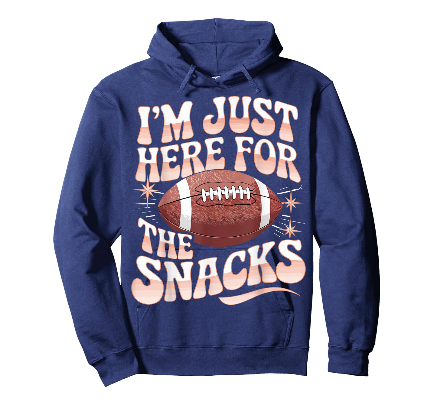 Football Funny I'm Just Here For The Snacks T-Shirt