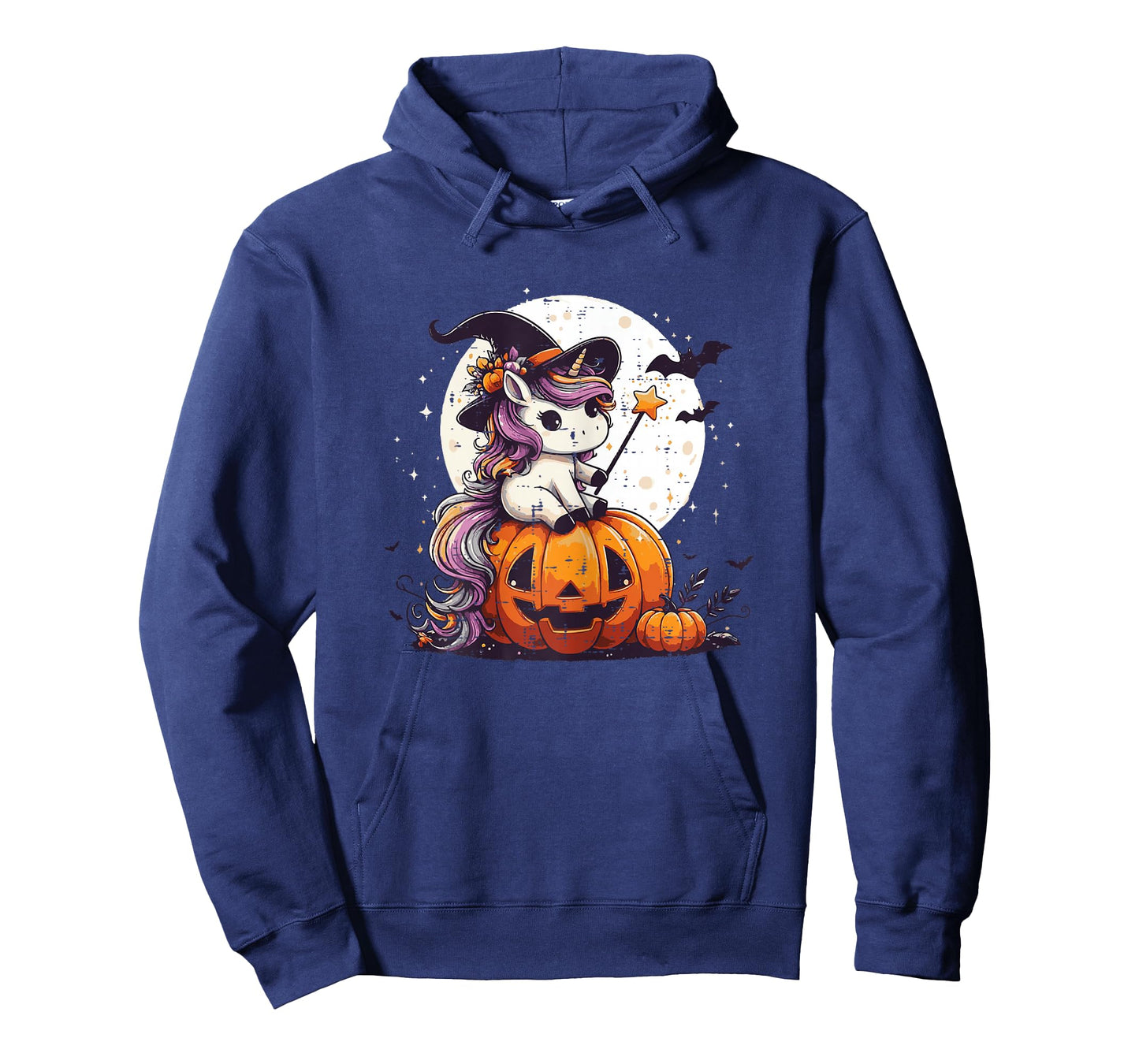 Halloween Unicorn Wand Pumpkin Costume Toddler Girls Kids T-Shirt