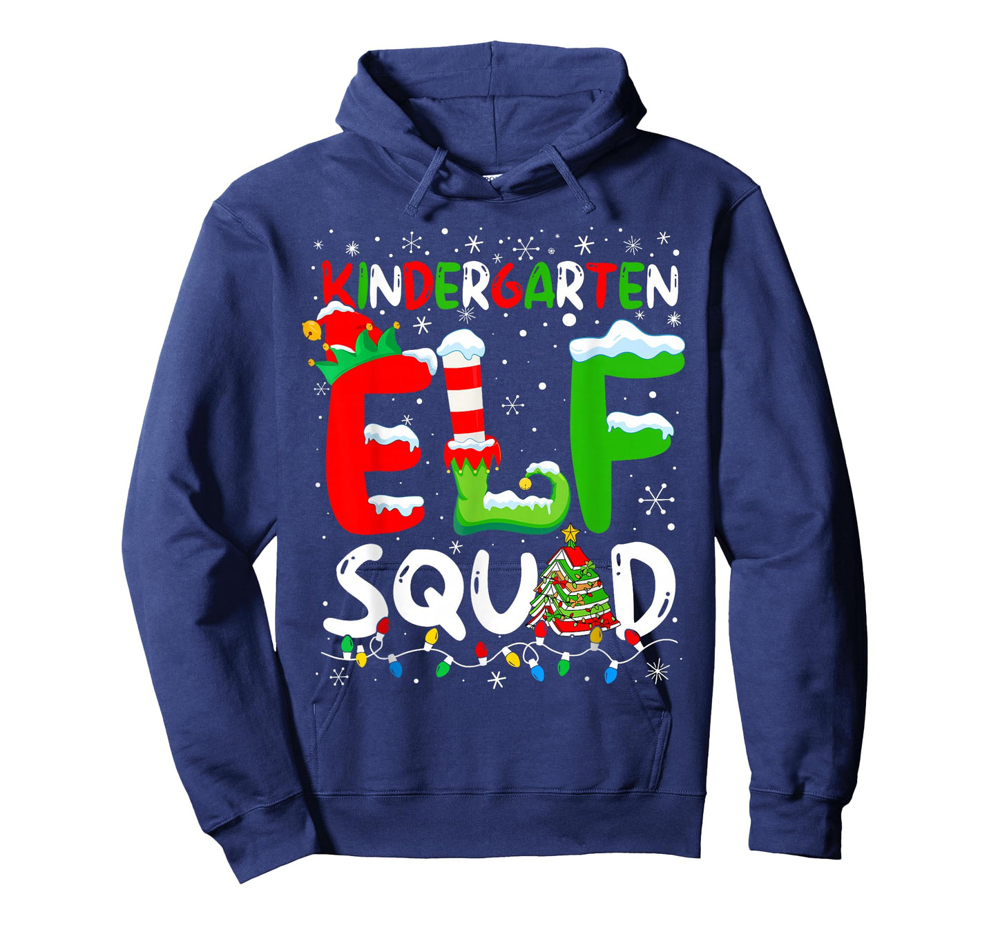 Kindergarten ELF Squad Funny Christmas ELF Student Teacher T-Shirt