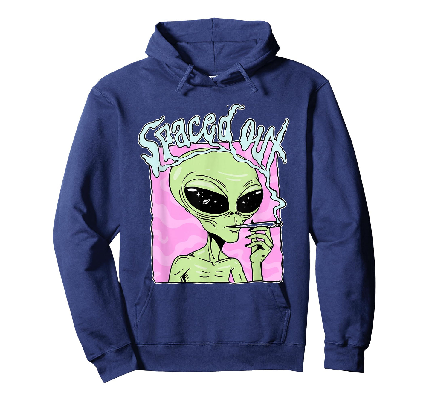 Marijuana Weed Smoking Alien Shirt Cannabis Stoner Smoker T-Shirt