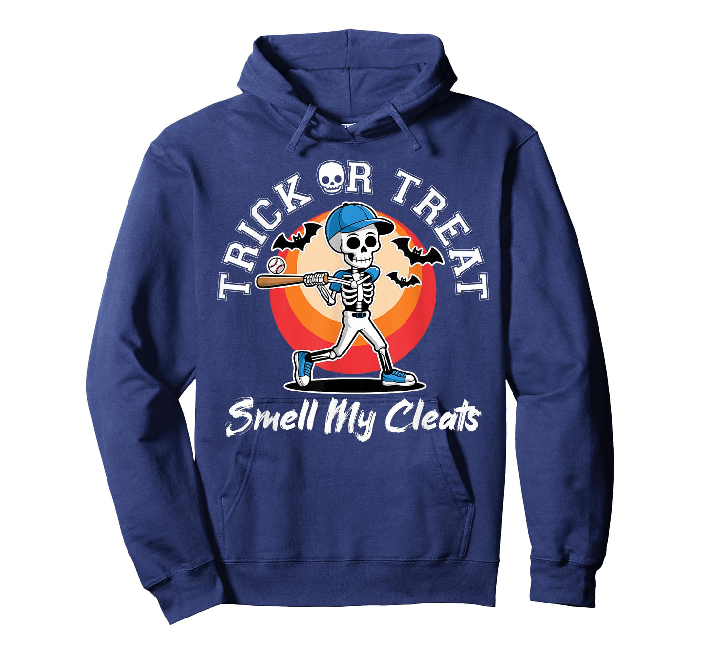 Trick Or Treat Smell My Cleats Halloween Skeleton Baseball T-Shirt