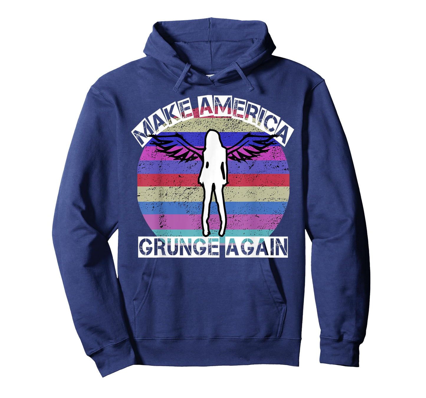 Make America Grunge Again Seattle Rock Distressed T-Shirt T-Shirt