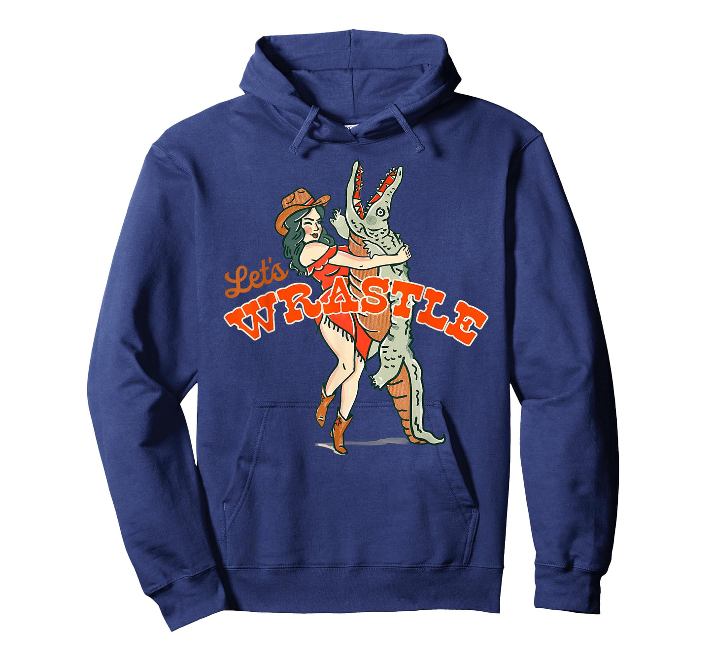 Let's Wrastle: New Orleans Bayou Cowgirl Alligator Wrestling T-Shirt