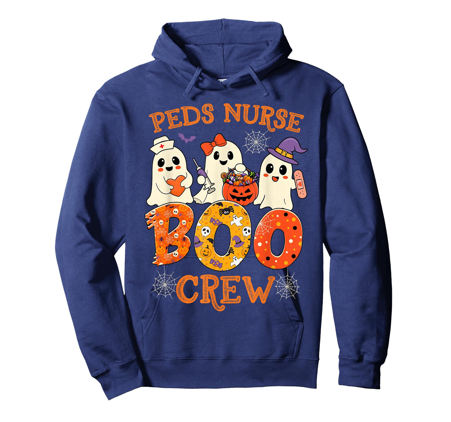 PEDS Nurse Boo Crew Funny Ghost Halloween Spooky Costume T-Shirt