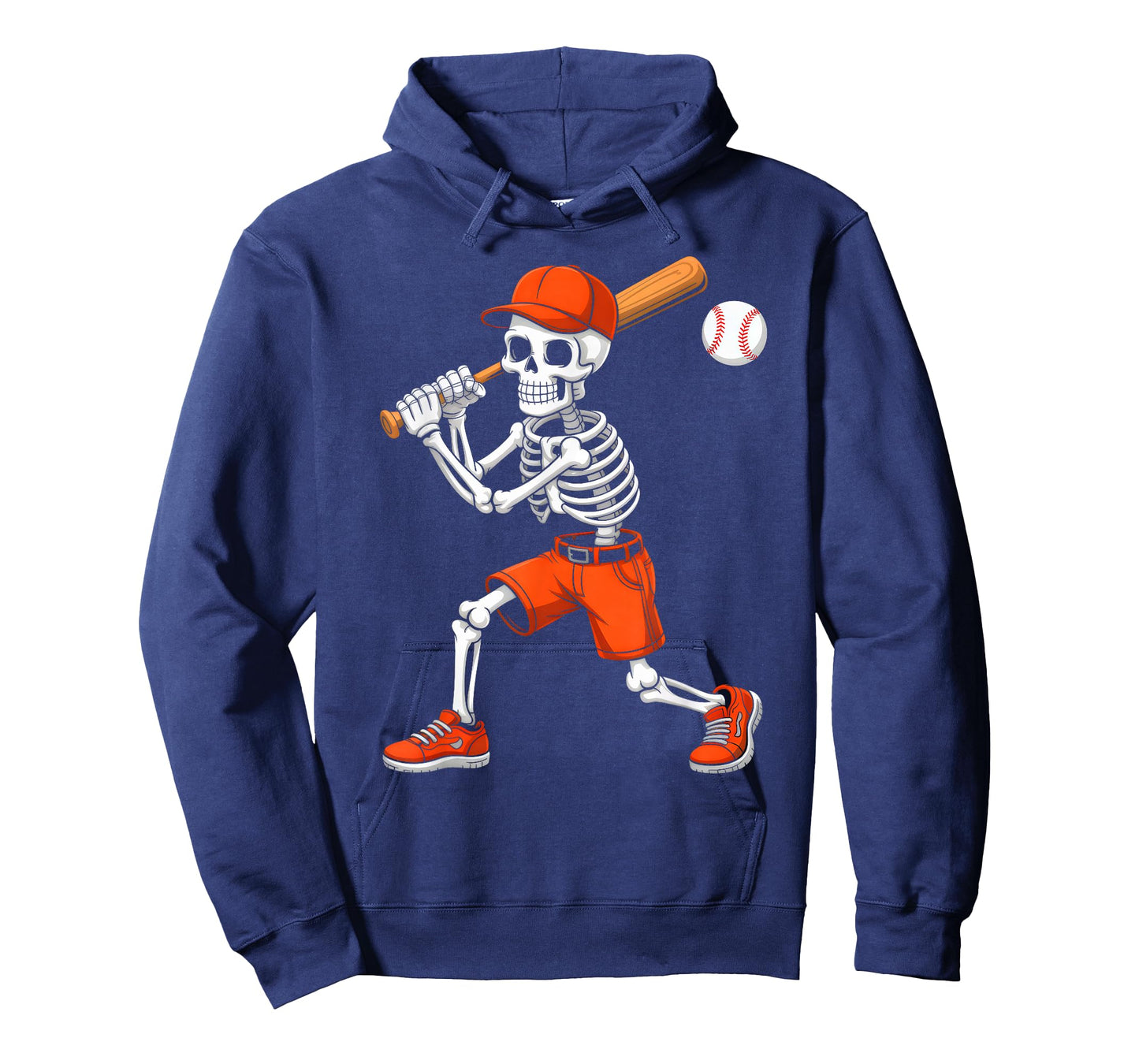 Skeleton Batting Baseball Halloween Costume Boys Men Kids T-Shirt