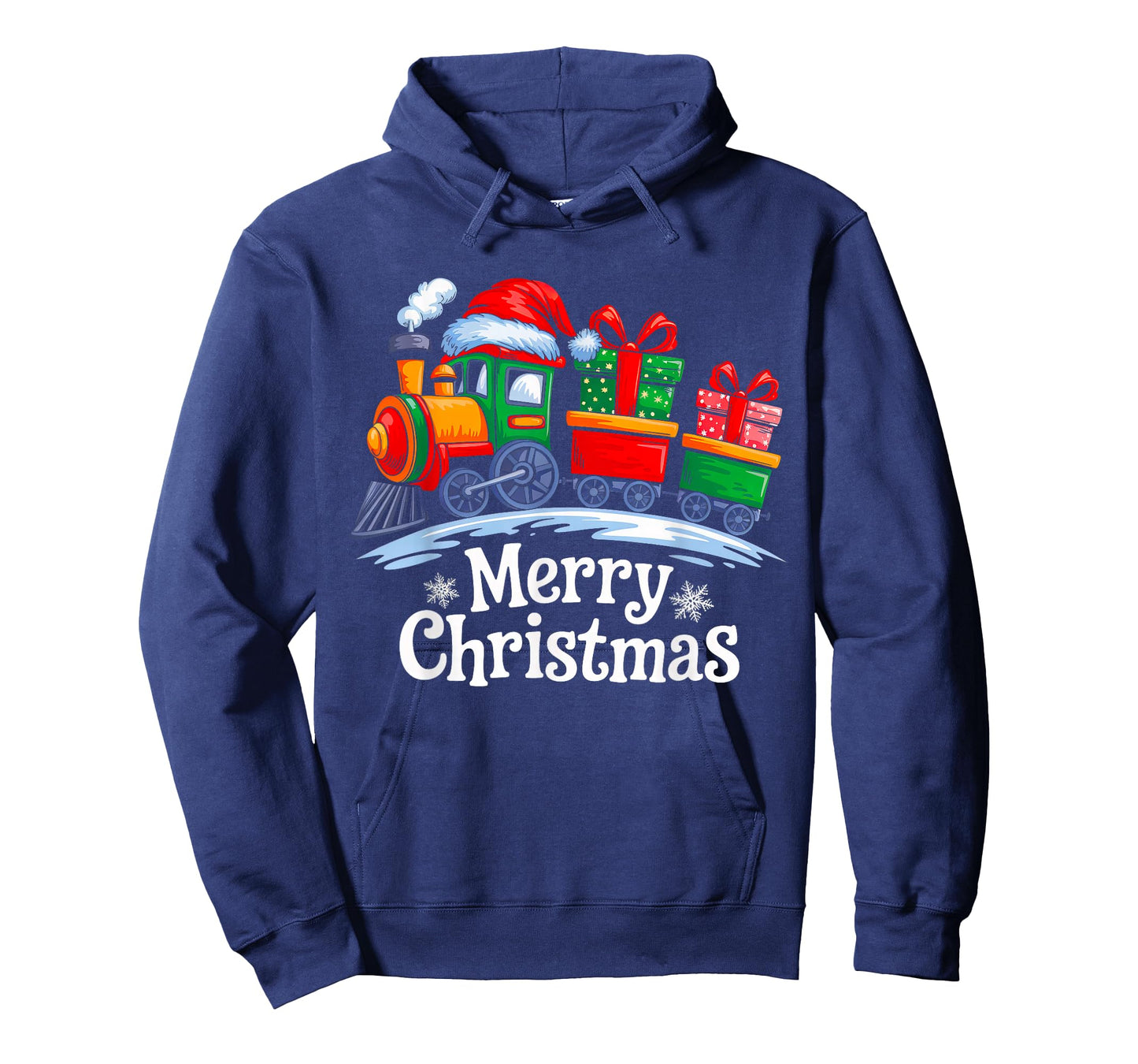 Merry Christmas Train Santa Cute Xmas Squad Boys Kid Toddler T-Shirt
