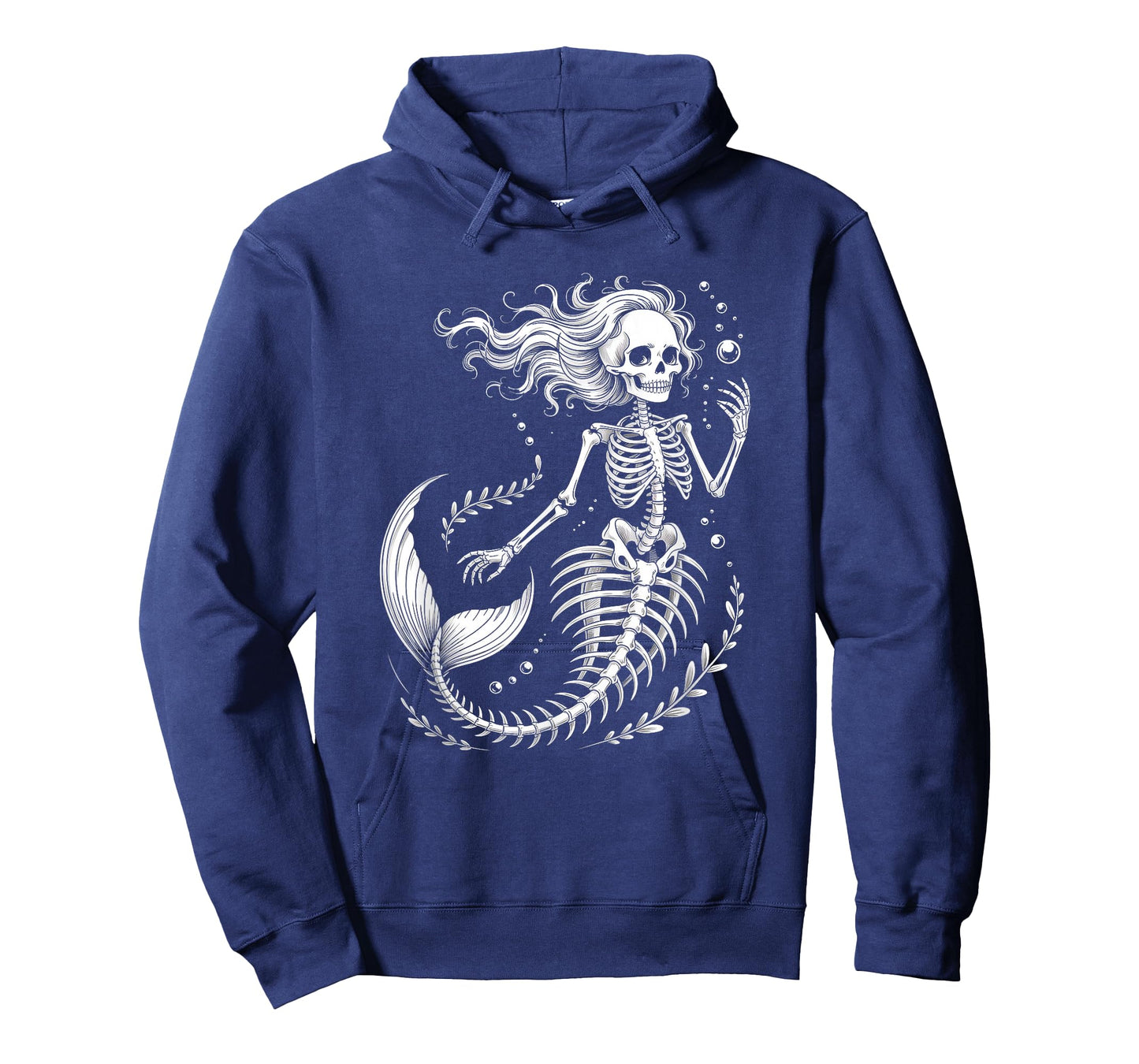 Mermaid Skeleton Halloween Costume Women Mermaid Lovers T-Shirt