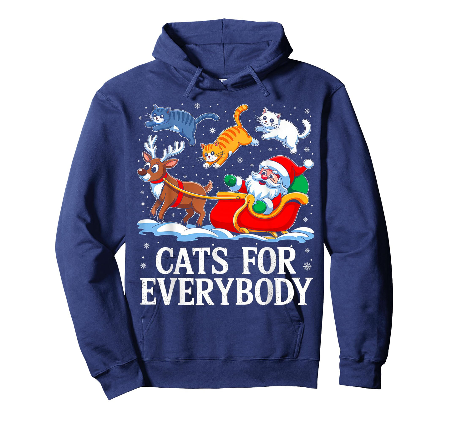 Cats for Everybody Christmas Cat Santa Xmas Family Men Women T-Shirt