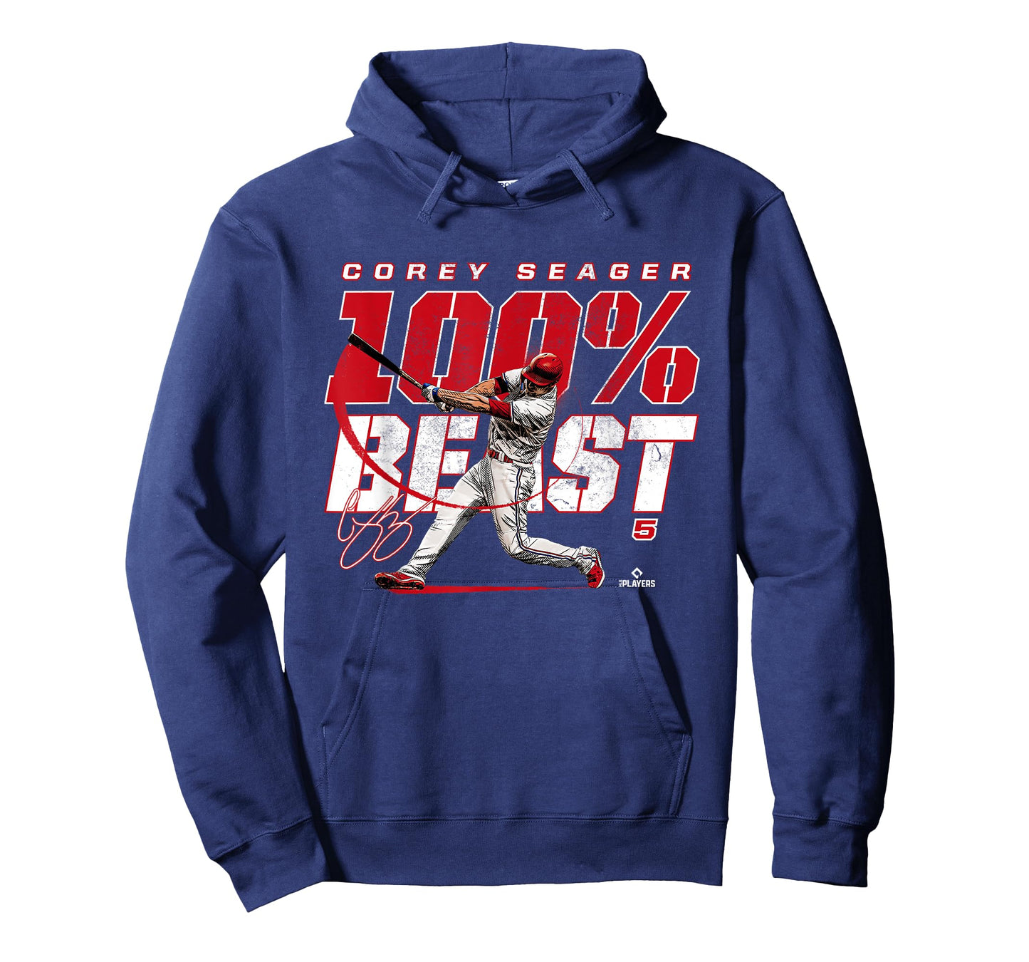 100 Percent Beast Corey Seager Texas MLBPA T-Shirt