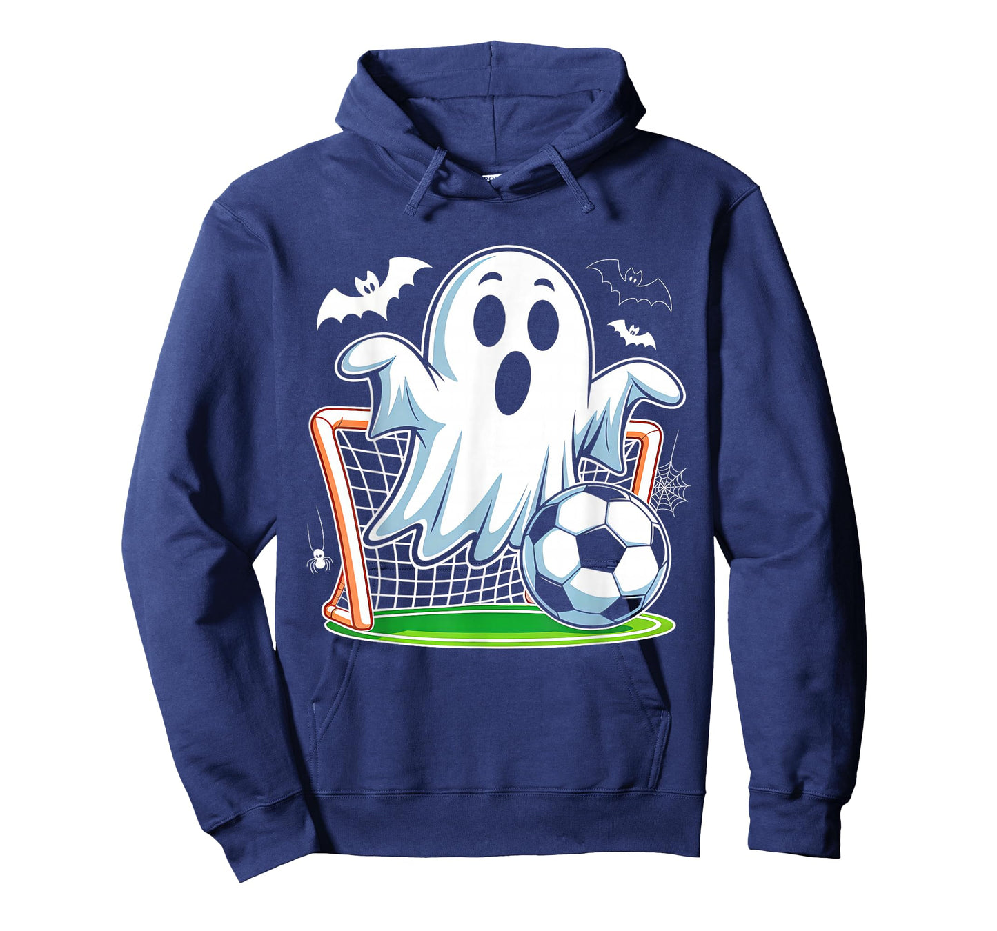 Boo Ghost Playing Soccer Funny Halloween Soccer Costume T-Shirt