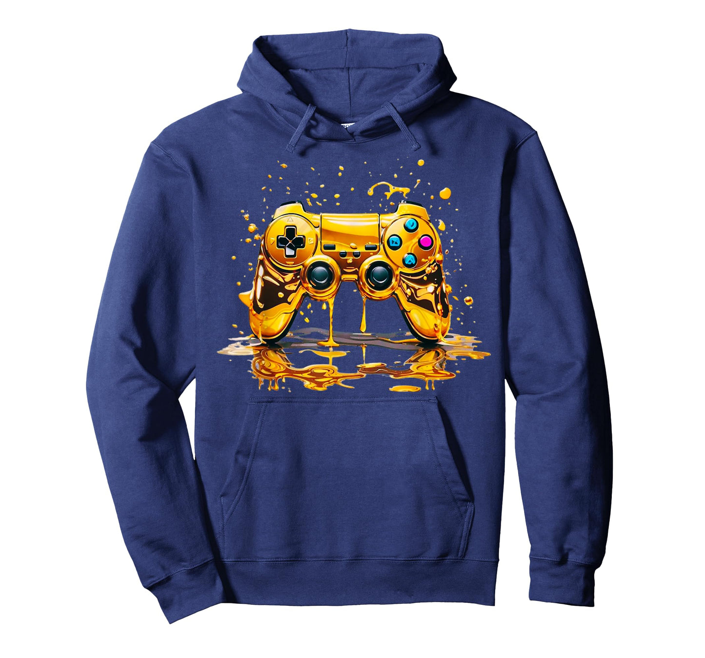 Gold Splash Video Game Controller Golden Gamer Gaming T-Shirt