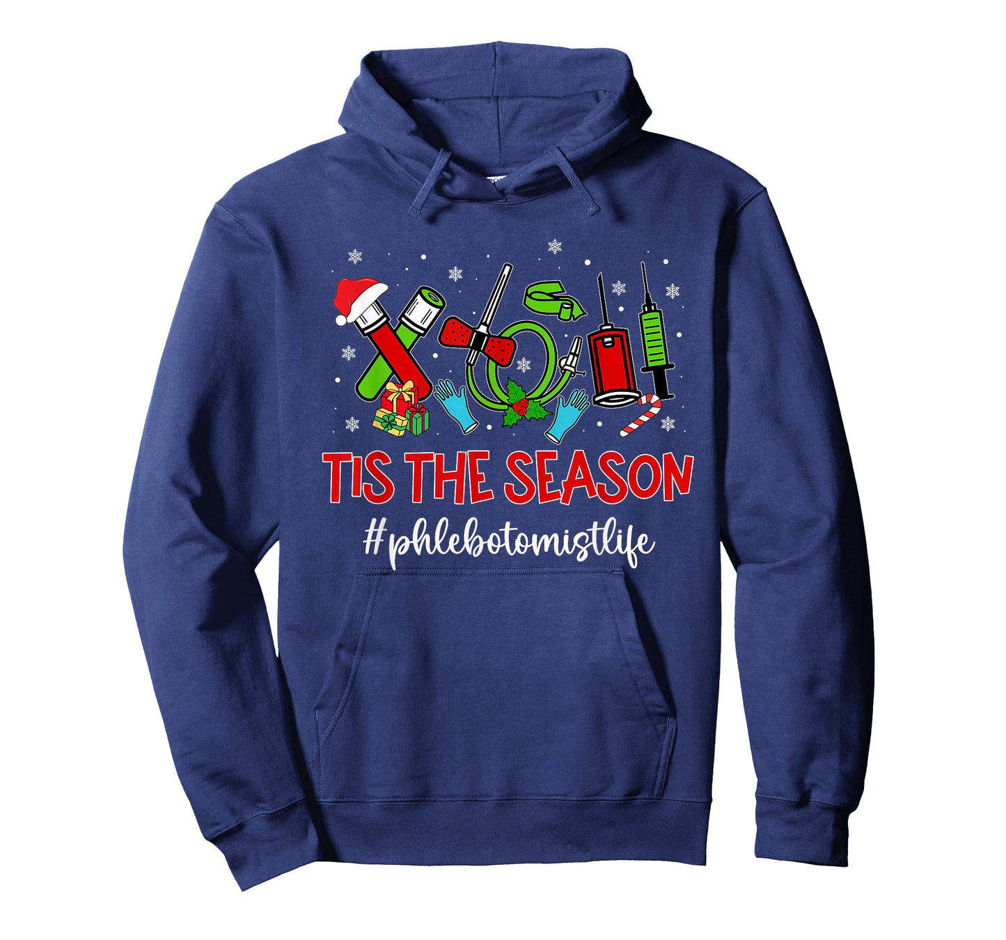 Christmas Phlebotomist Phleb Tech Phlebotomy Technician T-Shirt