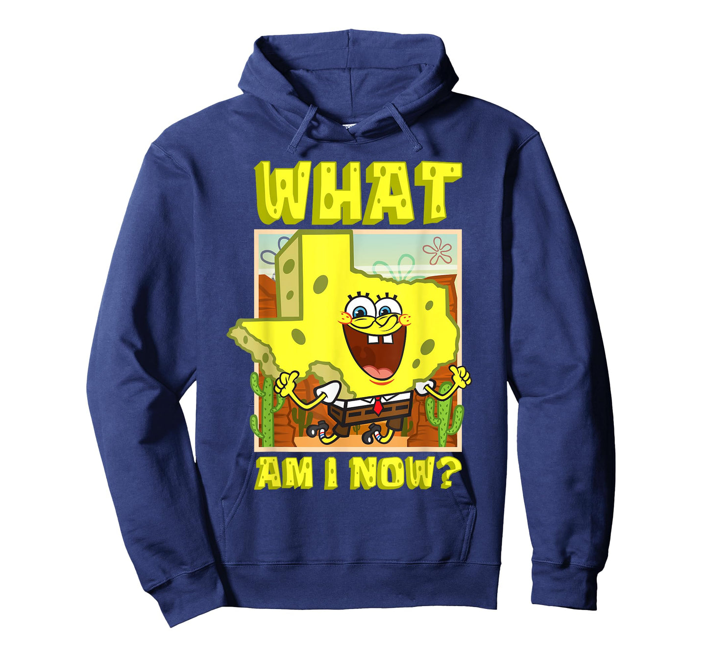 Mademark x SpongeBob SquarePants - SpongeBob Texas Map What Am I Texan SpongeBob T-Shirt