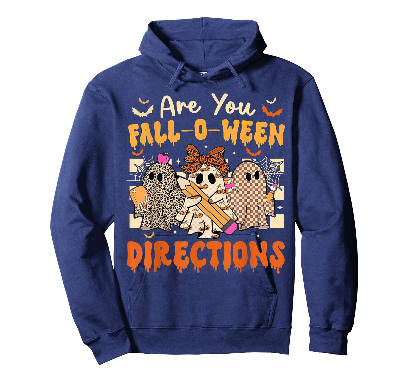 are You Fall O Ween Directions Halloween Teacher Ghosts T-Shirt