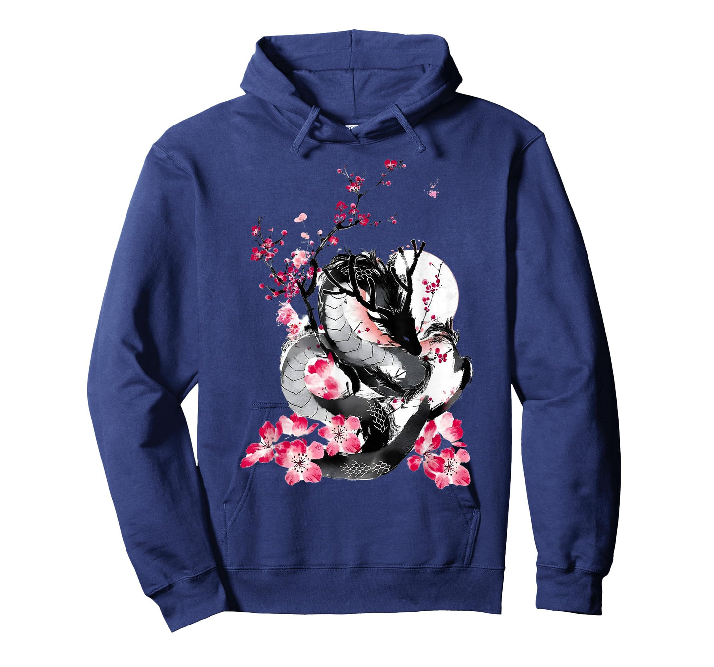 Cherry Blossom Japanese Dragon Asian Retro 80โs Style T-Shirt