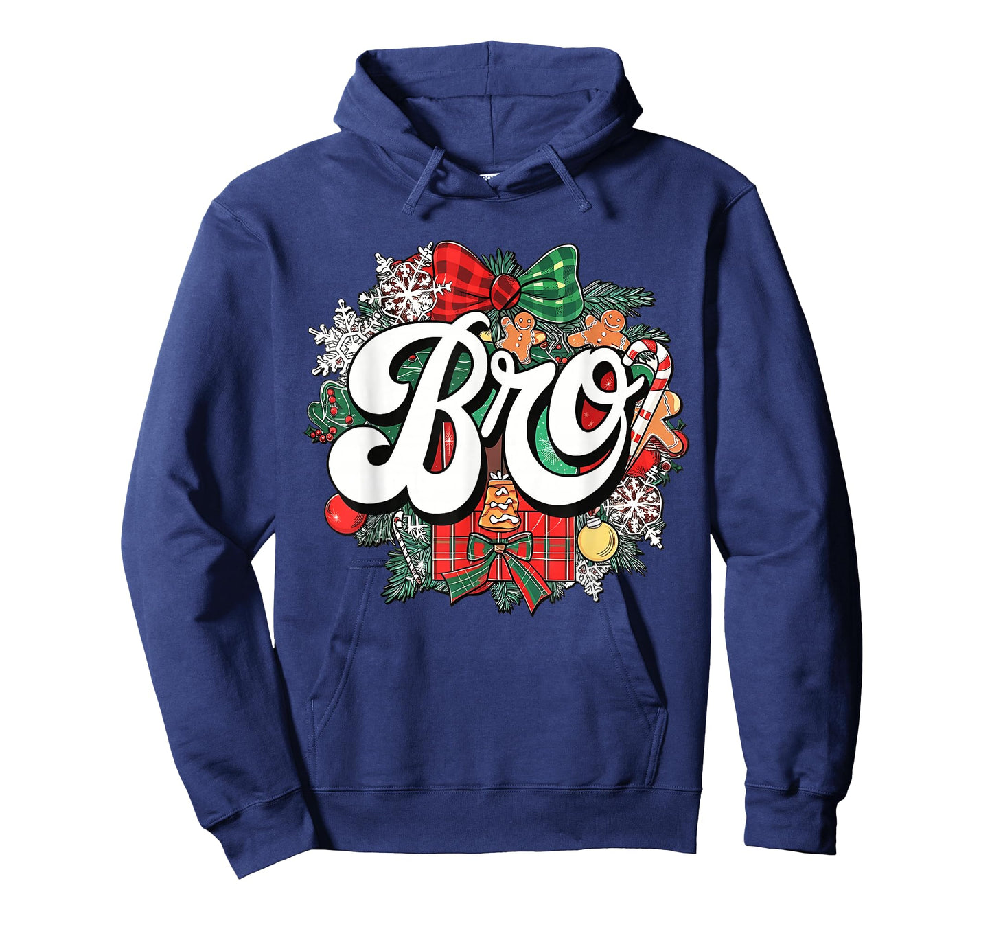 Bro Christmas Coquette Bow Mistletoe Family Matching Xmas T-Shirt