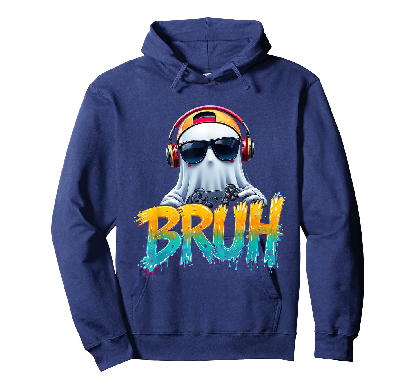 Retro Halloween Gaming Controller Skeleton Video Game Bruh T-Shirt
