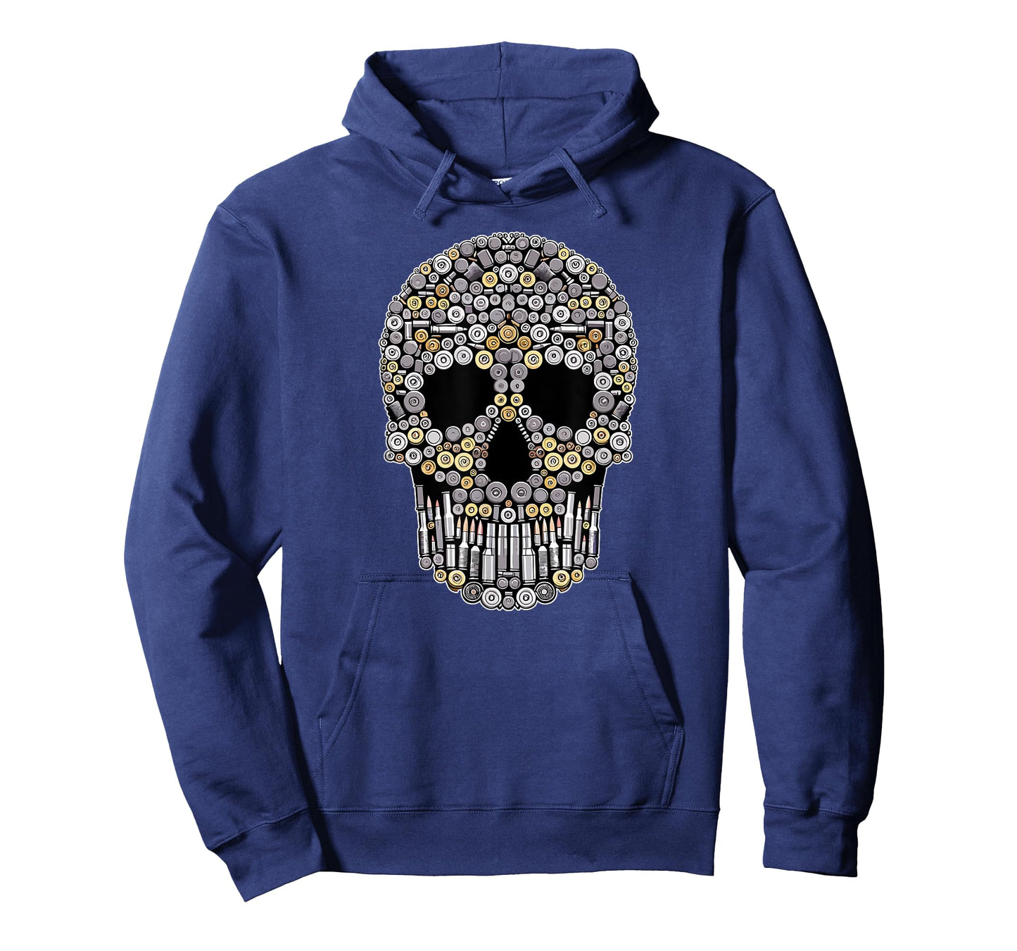 American Patriot Skull Second Amendment Bullets Shells Gun T-Shirt