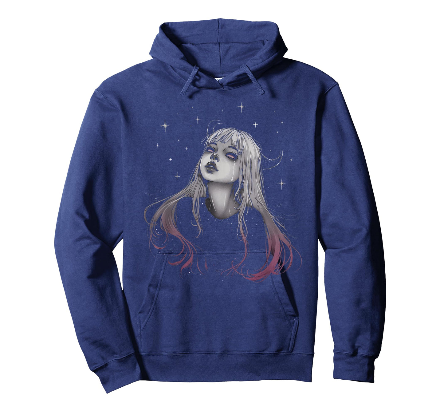 Sad Girl Demon Stars Pastel Goth Alt Pink Crying Aesthetic T-Shirt