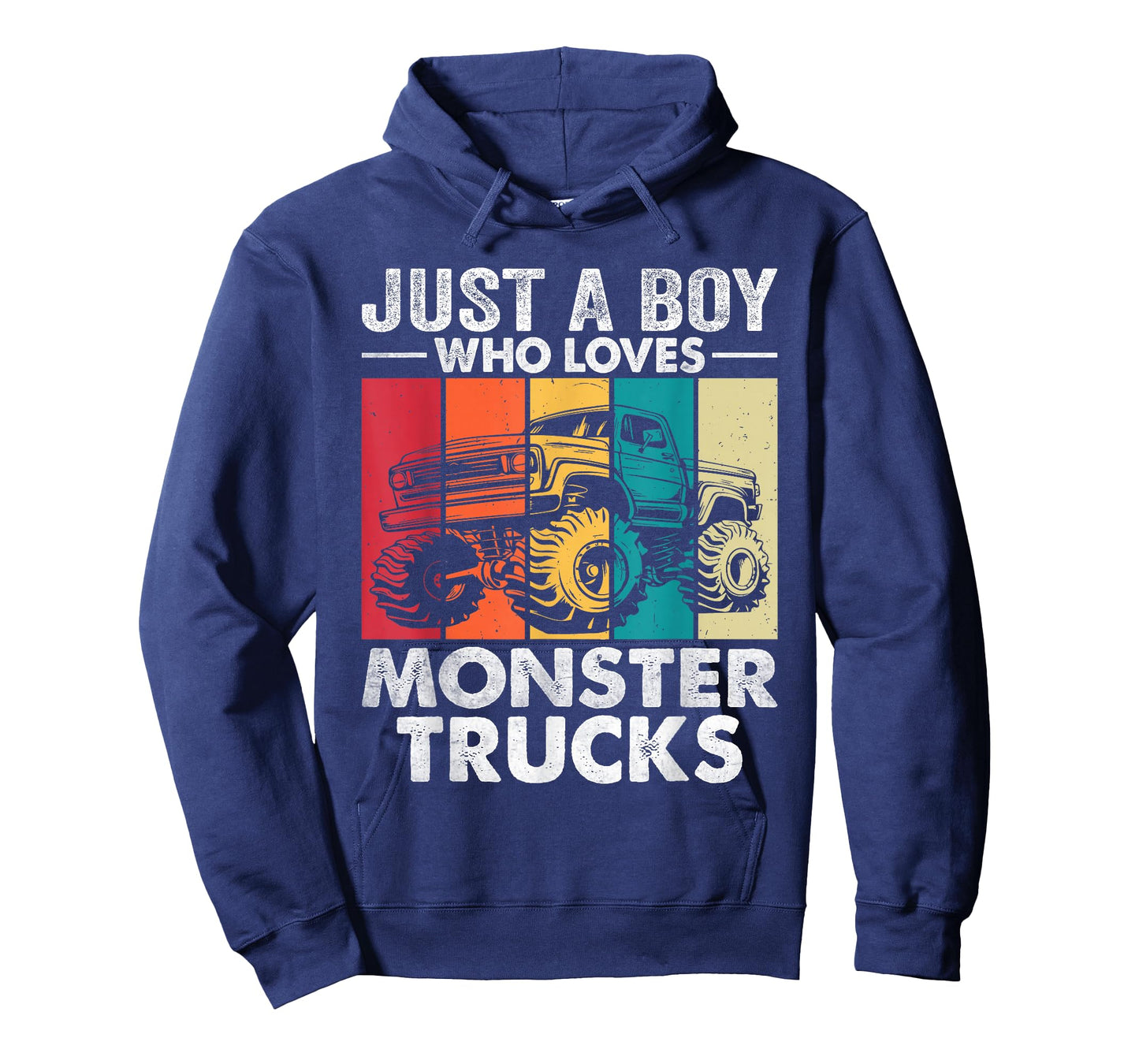 Just A Boy Who Loves Monster Trucks - Funny Men & Kids T-Shirt