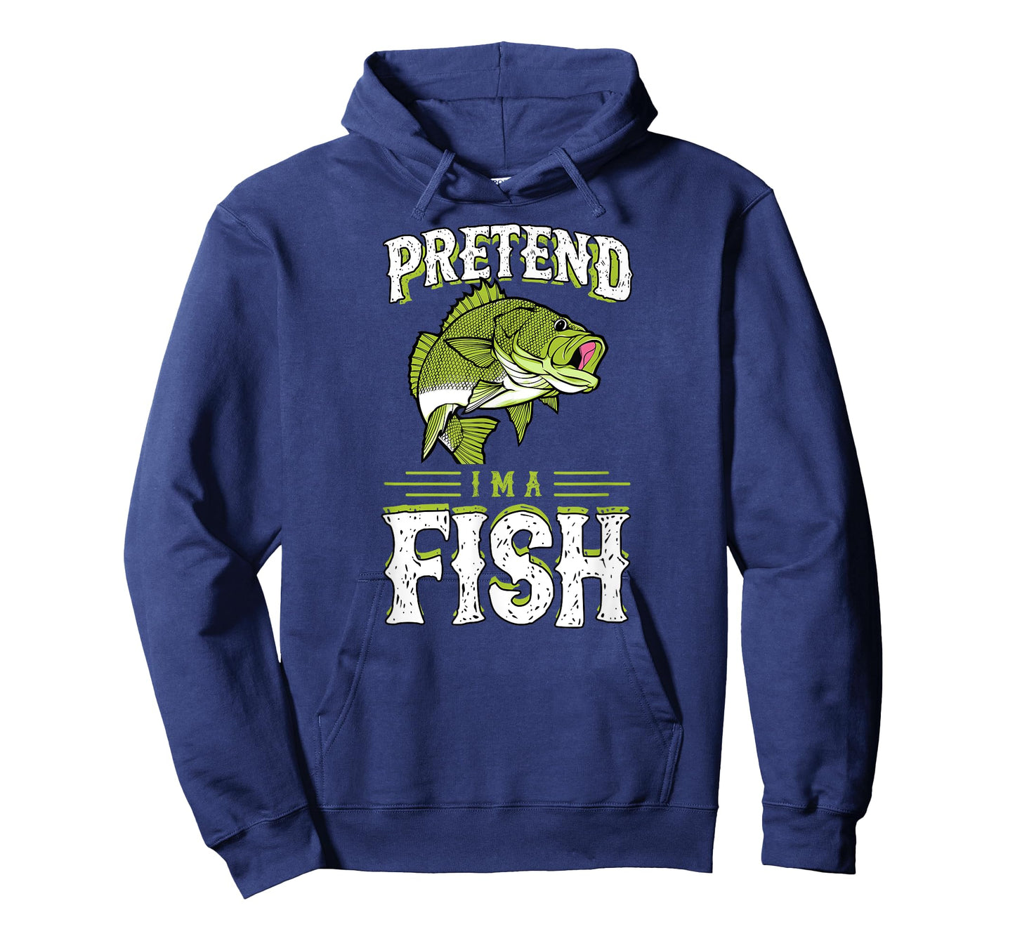 Pretend I'm A Fish Bass Funny Cute Lazy Halloween Costume T-Shirt