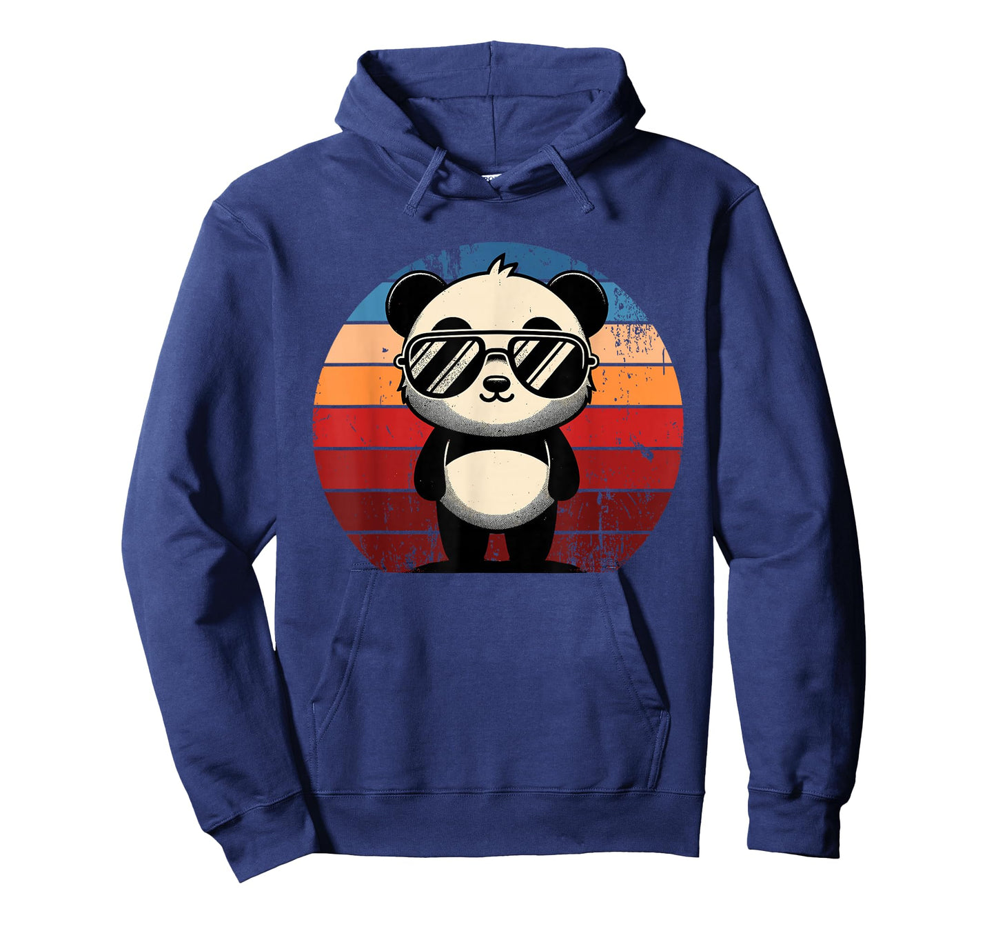 Retro Panda in Sunglasses BBQ Pool Party Funny Panda T-Shirt