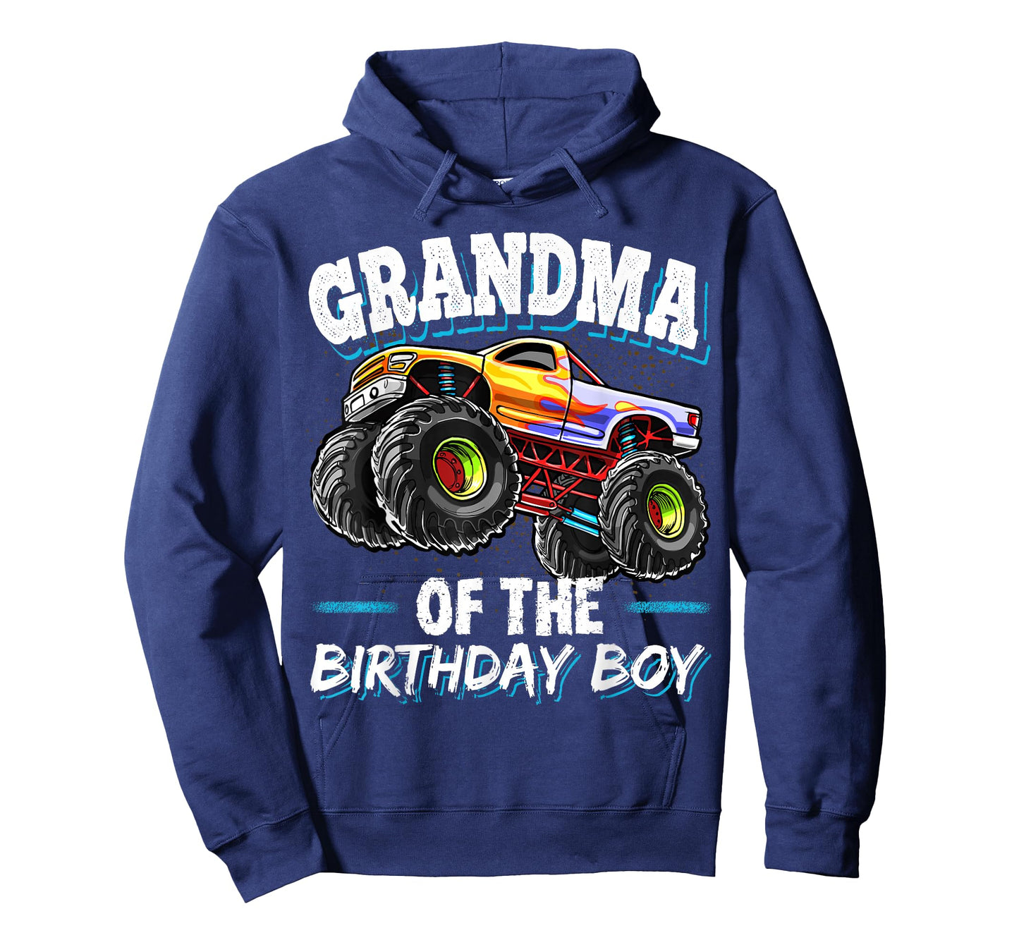 Grandma of the Birthday Boy Monster Truck Birthday Party T-Shirt