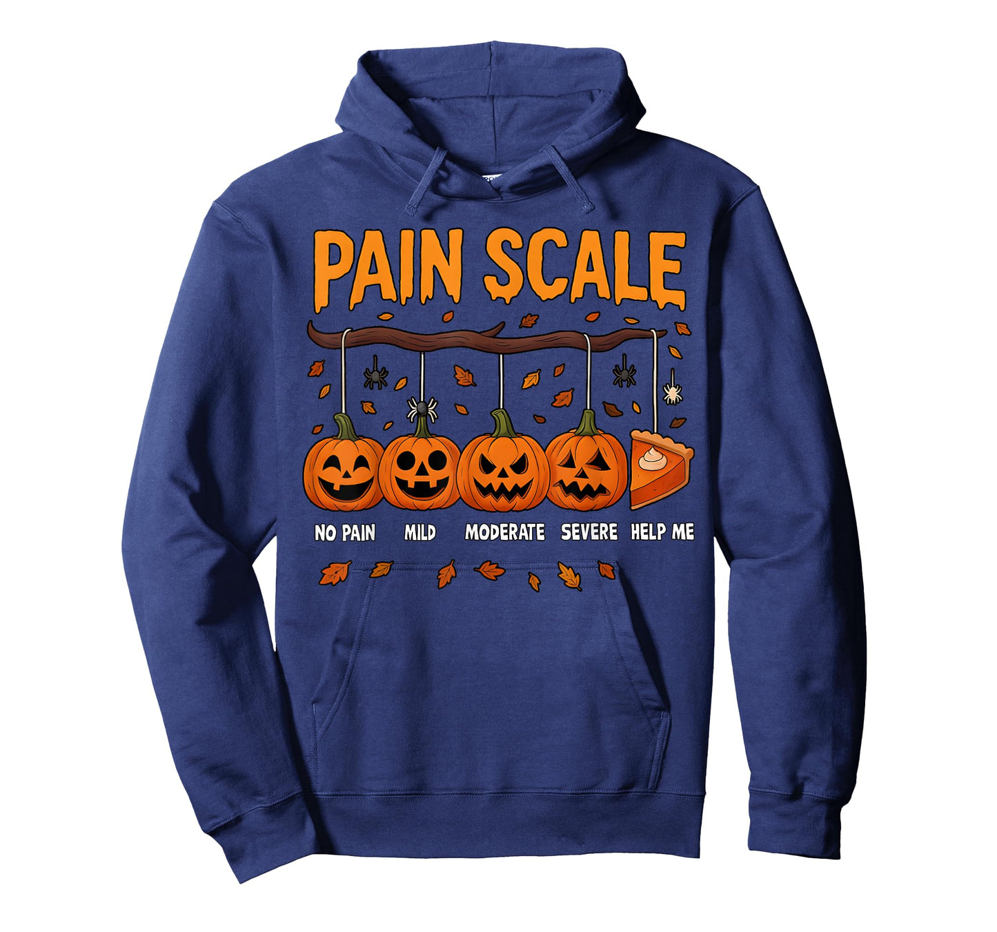 Pain Scale Pumpkin Pain Assessment Trauma Nurse Halloween T-Shirt