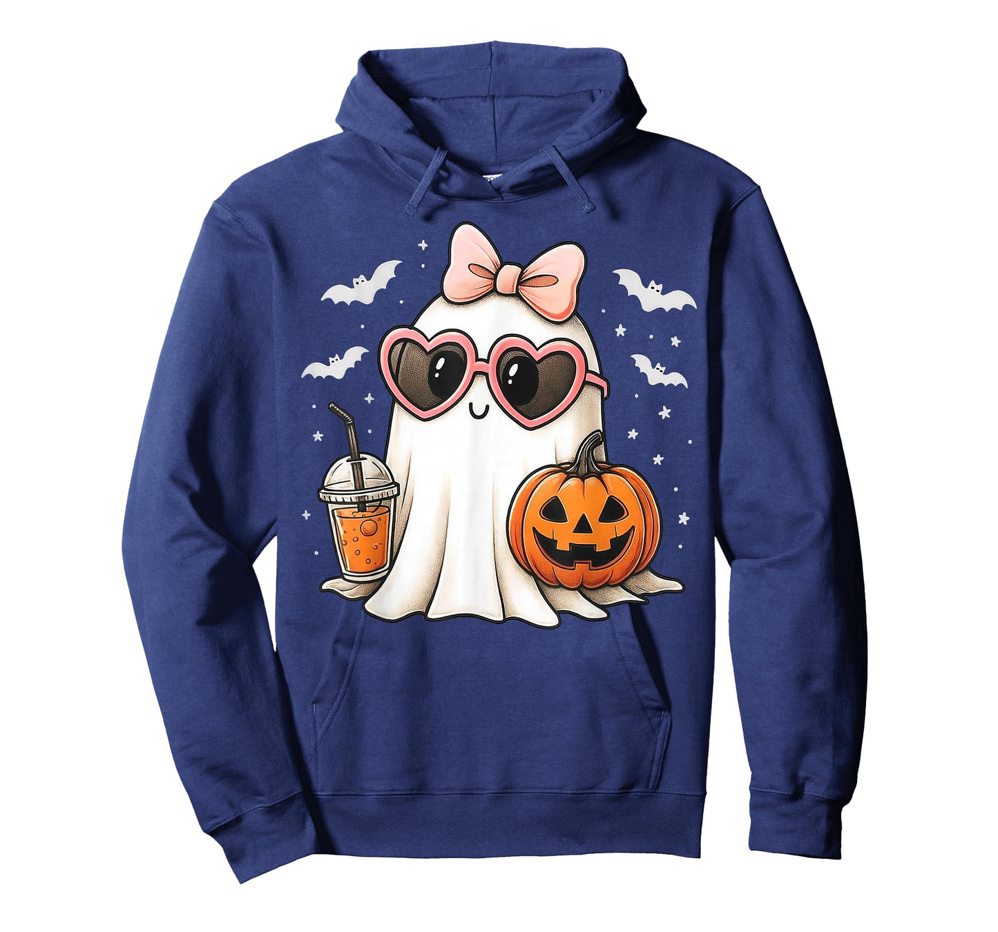 Coquette Ghost Pink Bow Pumpkin Cute Halloween Women Girls T-Shirt