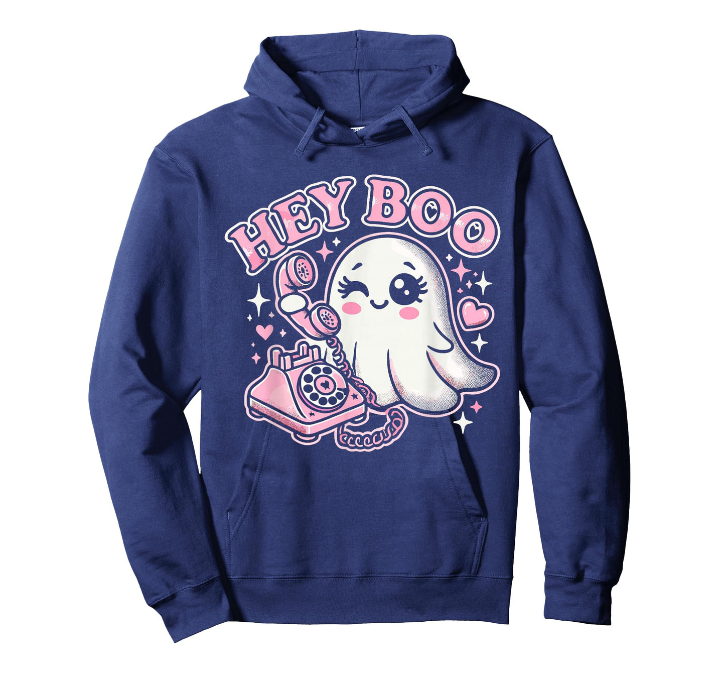 Groovy Hey Boo Cute Ghost Funny Halloween Girls Women Kids T-Shirt