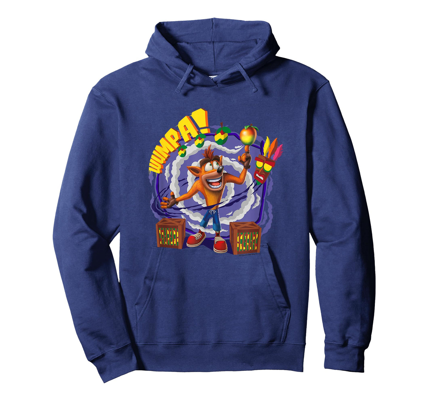 Crash Bandicoot Wumpa! Smoke Swirl Background Shot T-Shirt