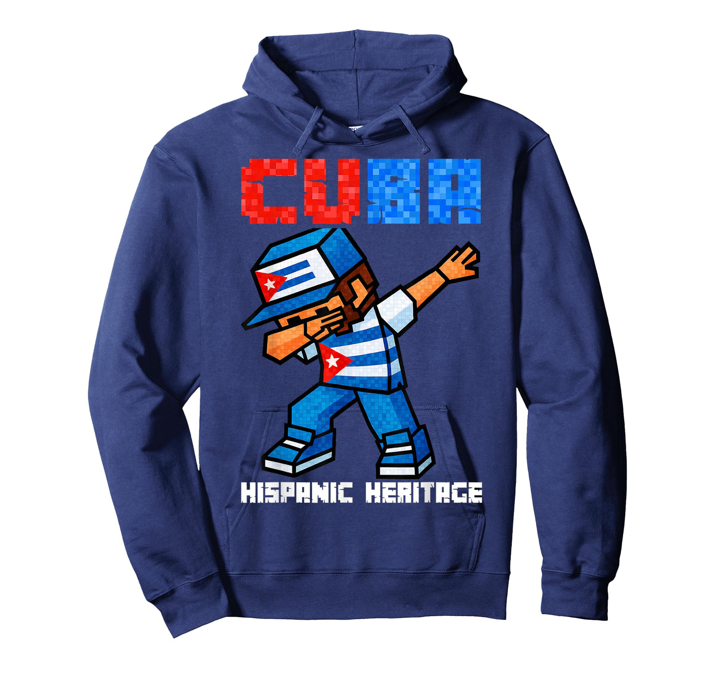 Cuba Dabbing Boys Game Pixel Hispanic Heritage Cuban Kids T-Shirt