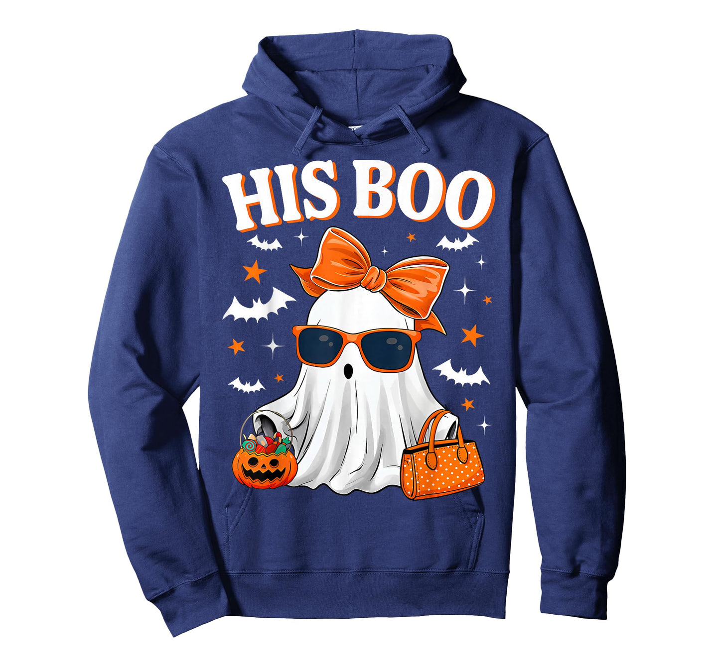 Her Boo & His Boo Funny Matching Halloween Couples T-Shirt