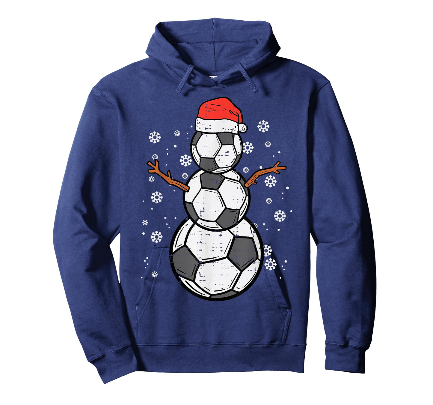 Soccer Snowman Xmas Christmas Sports Boys Girls T-Shirt