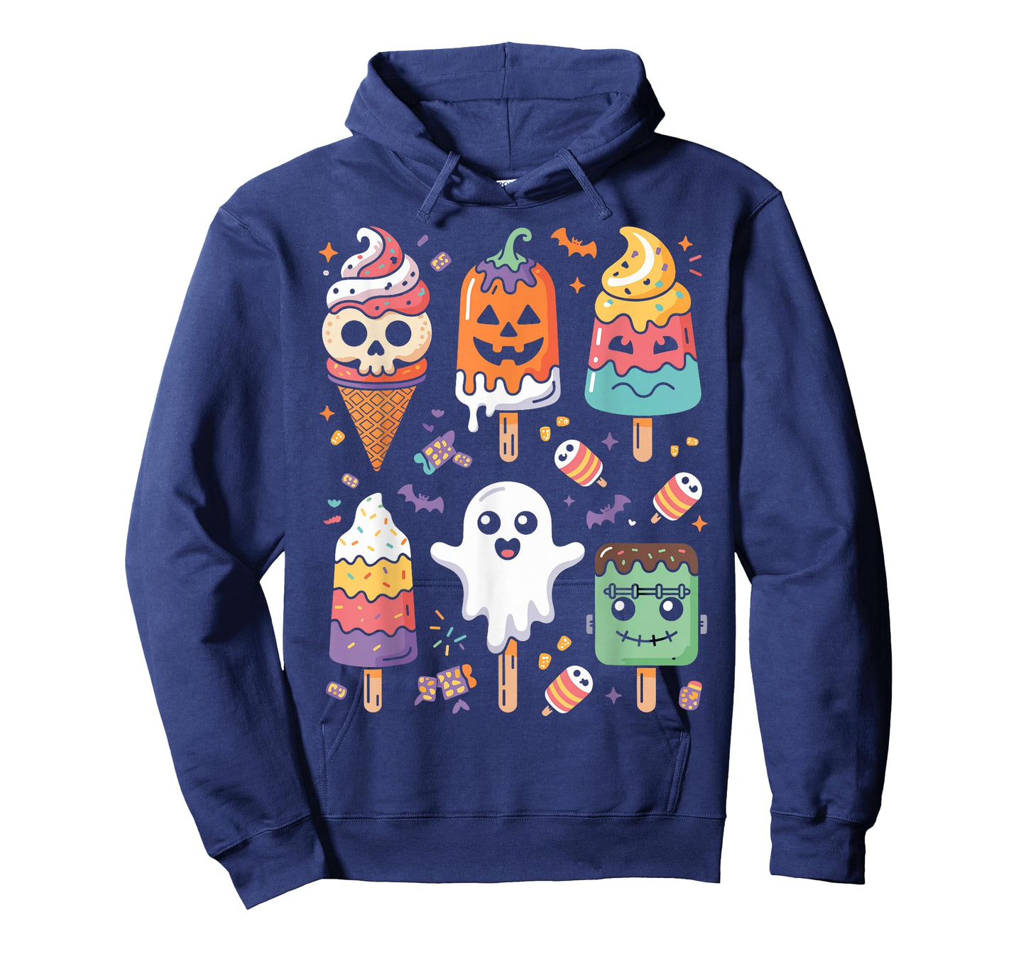 Horror Movies Summer Popsicle Halloween Ice Cream Summerween T-Shirt