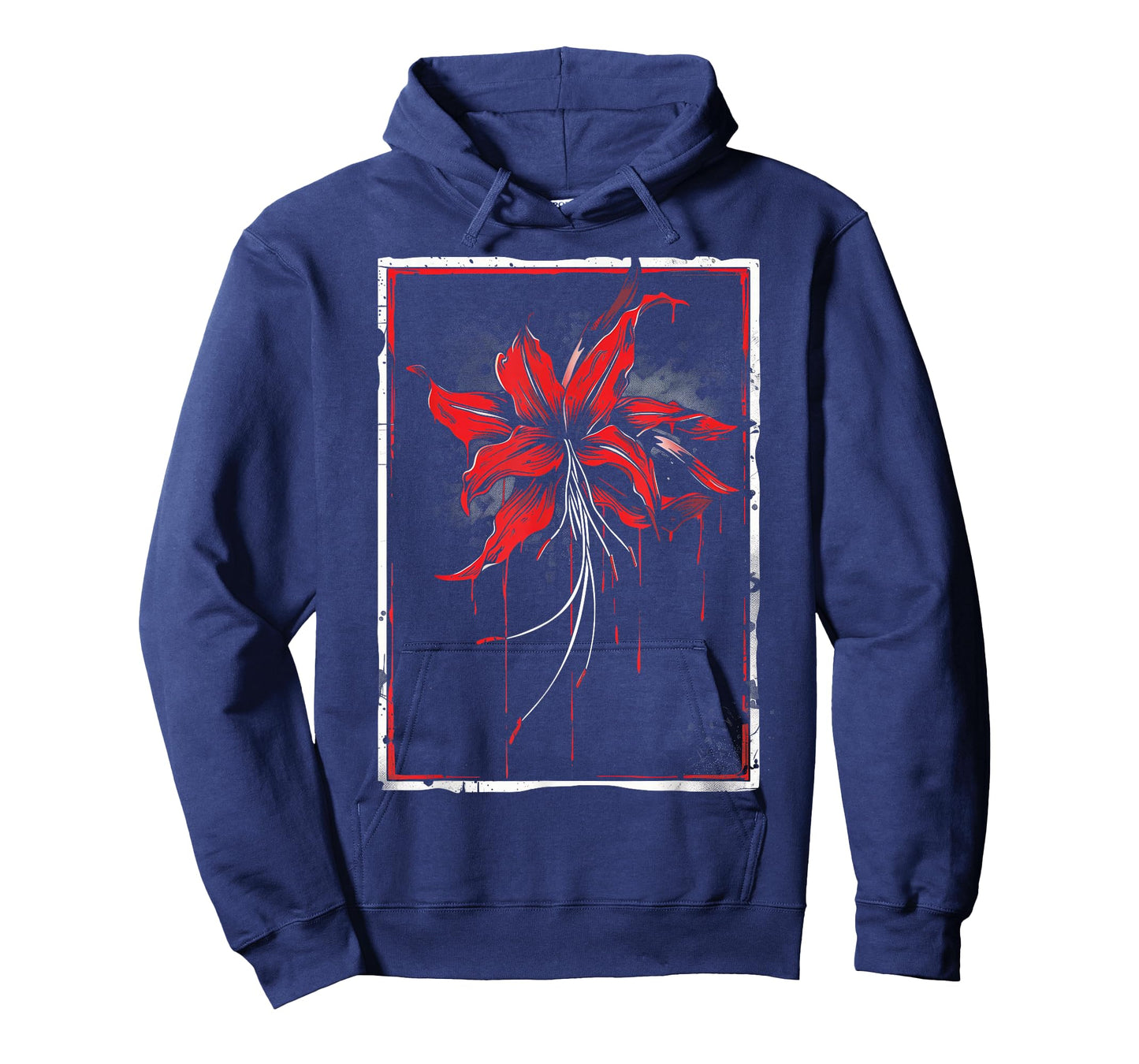 Anime Goth Red Spider Lily Flower Art Splash Watercolor T-Shirt