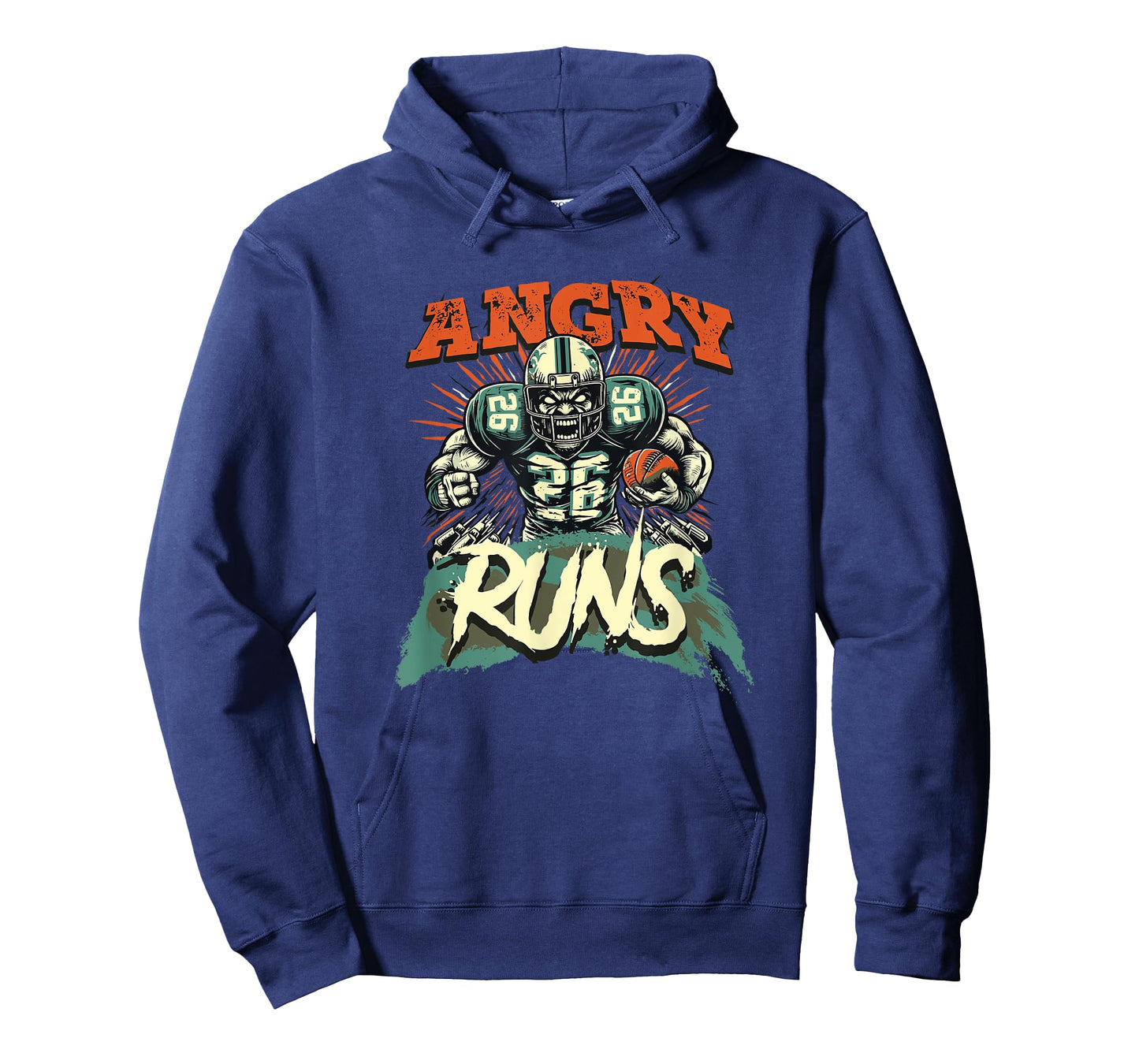 Angry Runs Good Morning Football Sports Lover Football Tee T-Shirt