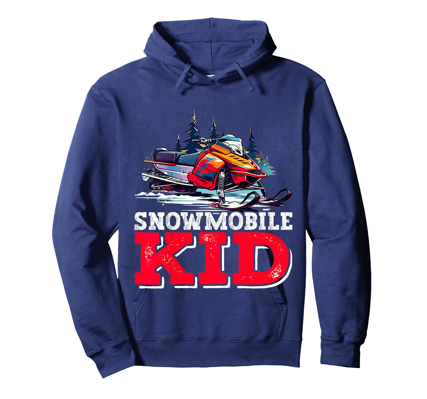 Snowmobile Kid Snowmobiling Design For Boys Girls Youth T-Shirt