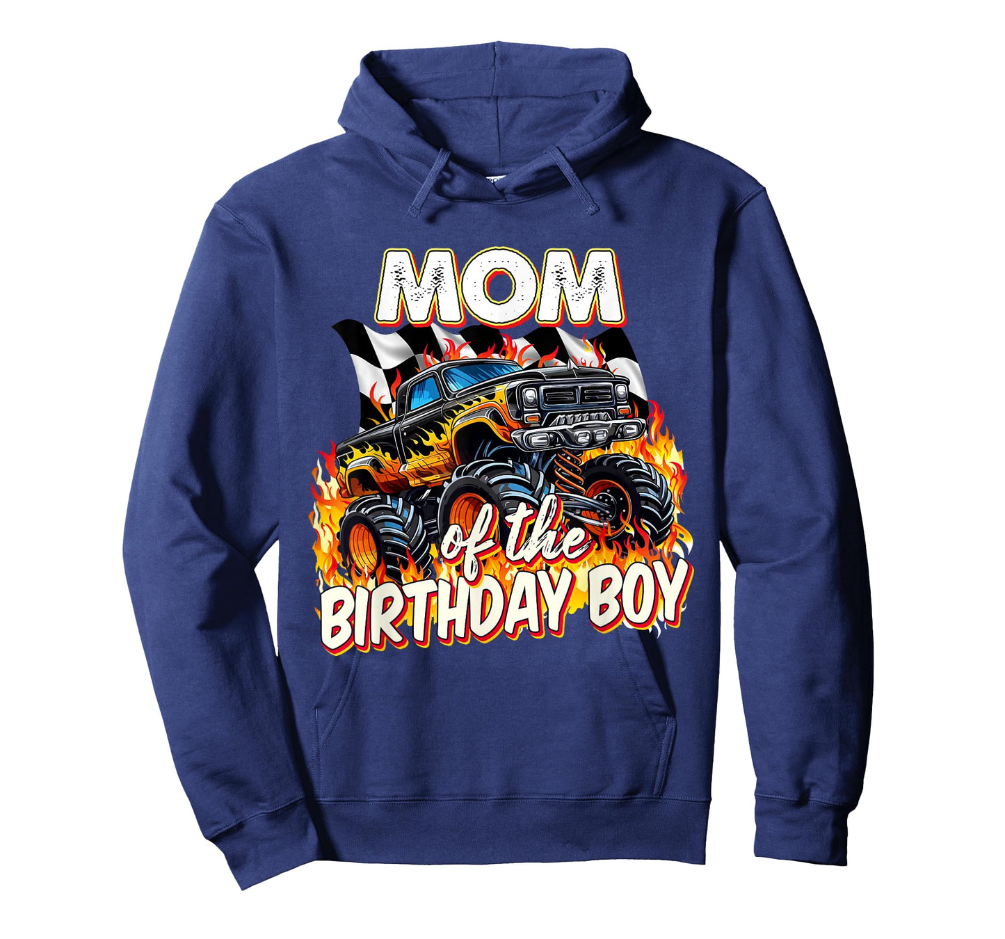 Mom Of The Birthday Boy Monster Truck Birthday Novelty T-Shirt