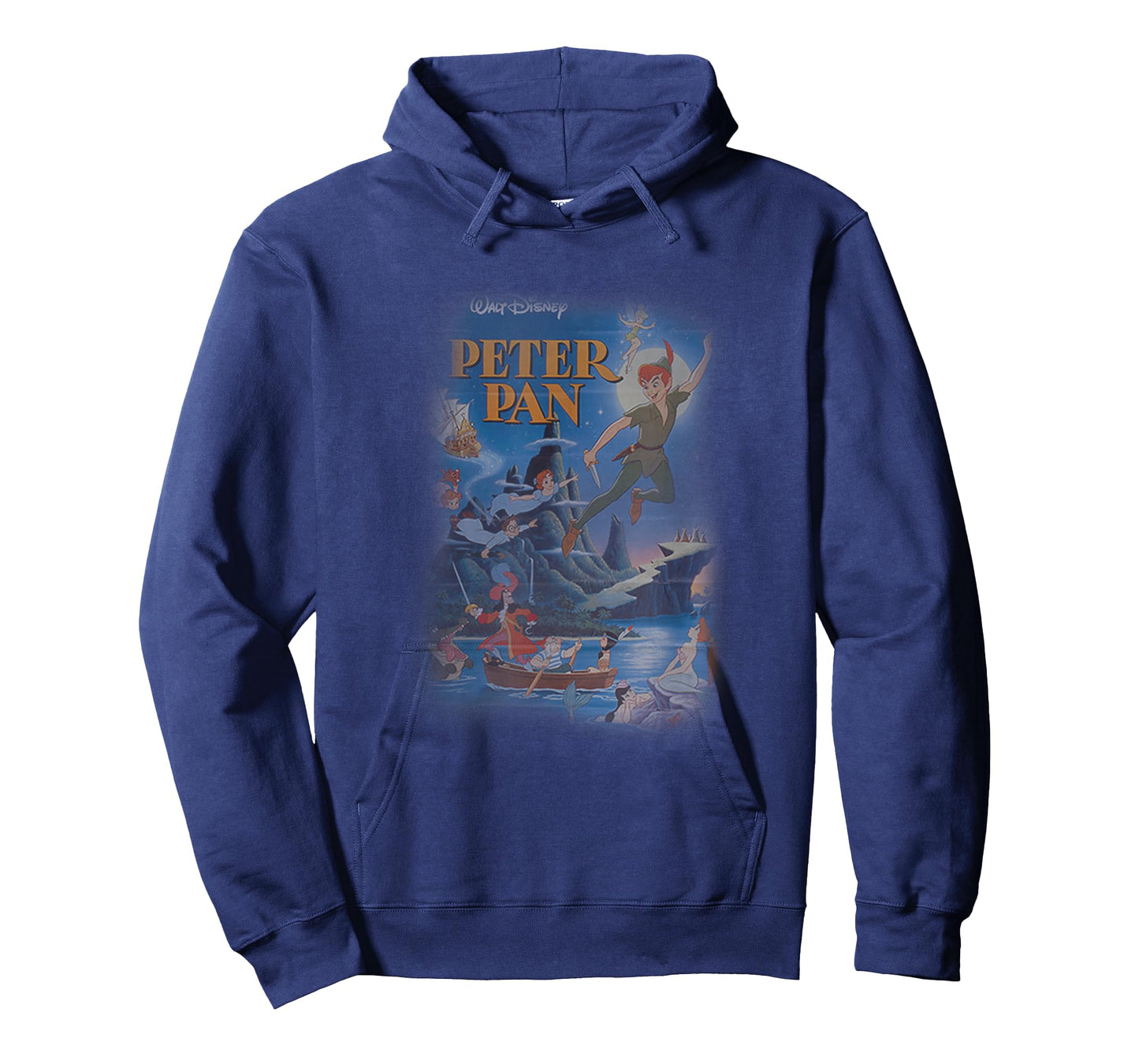 Disney Peter Pan Main Characters Never Land Vintage Poster T-Shirt