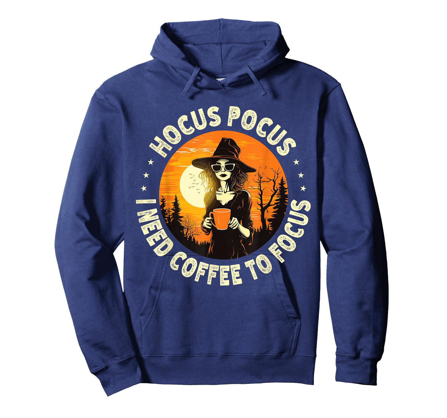 Hocus Pocus I Need Coffee To Focus Witch Halloween T-Shirt